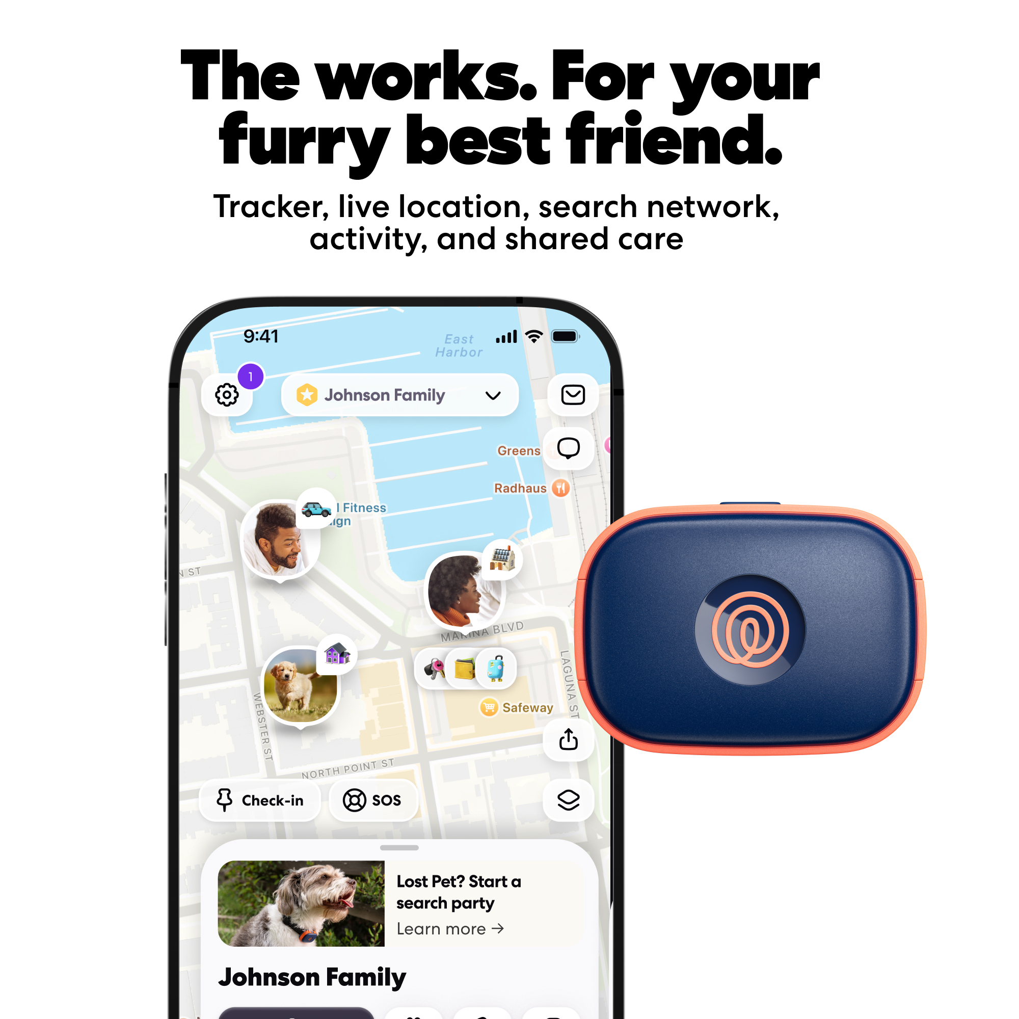 Life360 Facebook ad: For pets who follow their nose more than…