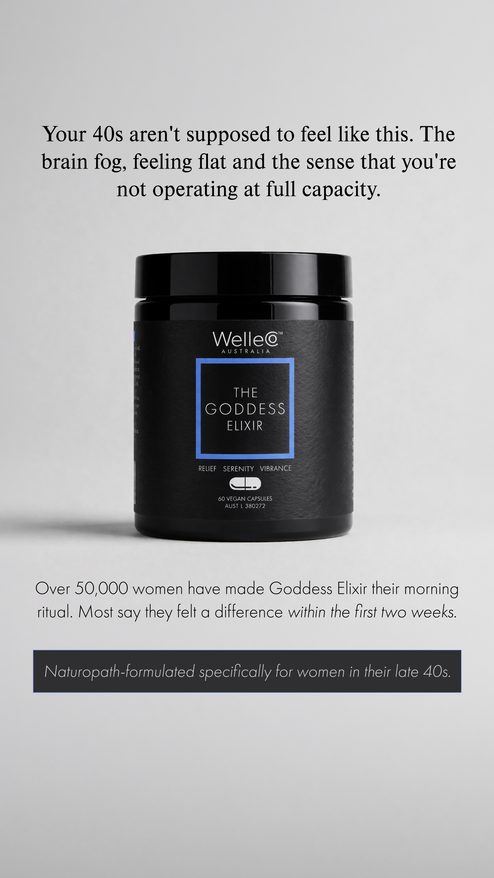 WelleCo Facebook ad