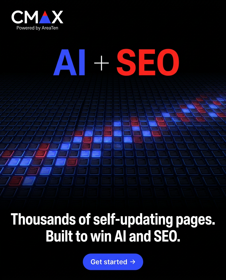 CMAX.ai Facebook ad: Your SEO shouldn't just sit there.