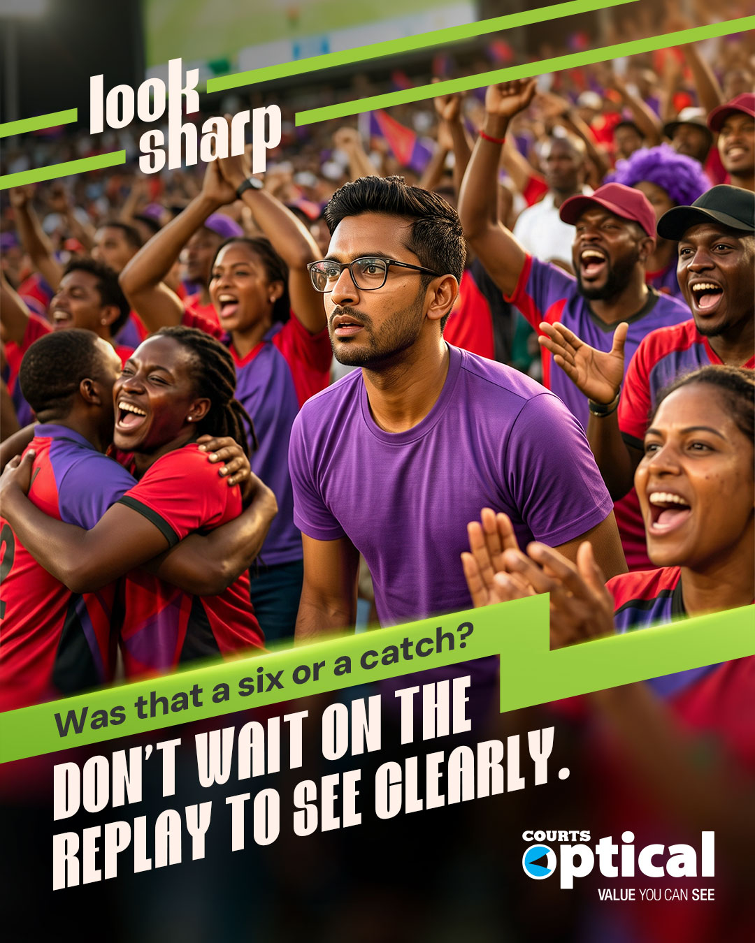 Courts Optical Trinidad & Tobago Facebook ad