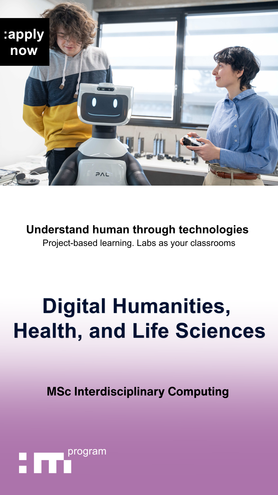Interdisciplinary Transformation University Facebook ad: Master of Science Interdisciplinary Computing