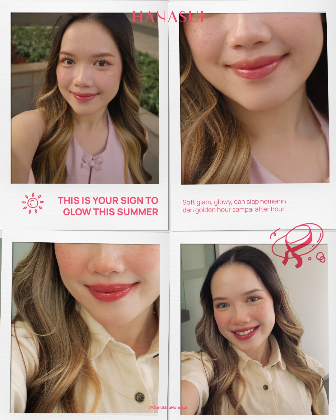 Mattedorable by Hanasui Facebook ad: Slide sampai habis dan pilih look favorit kamu!