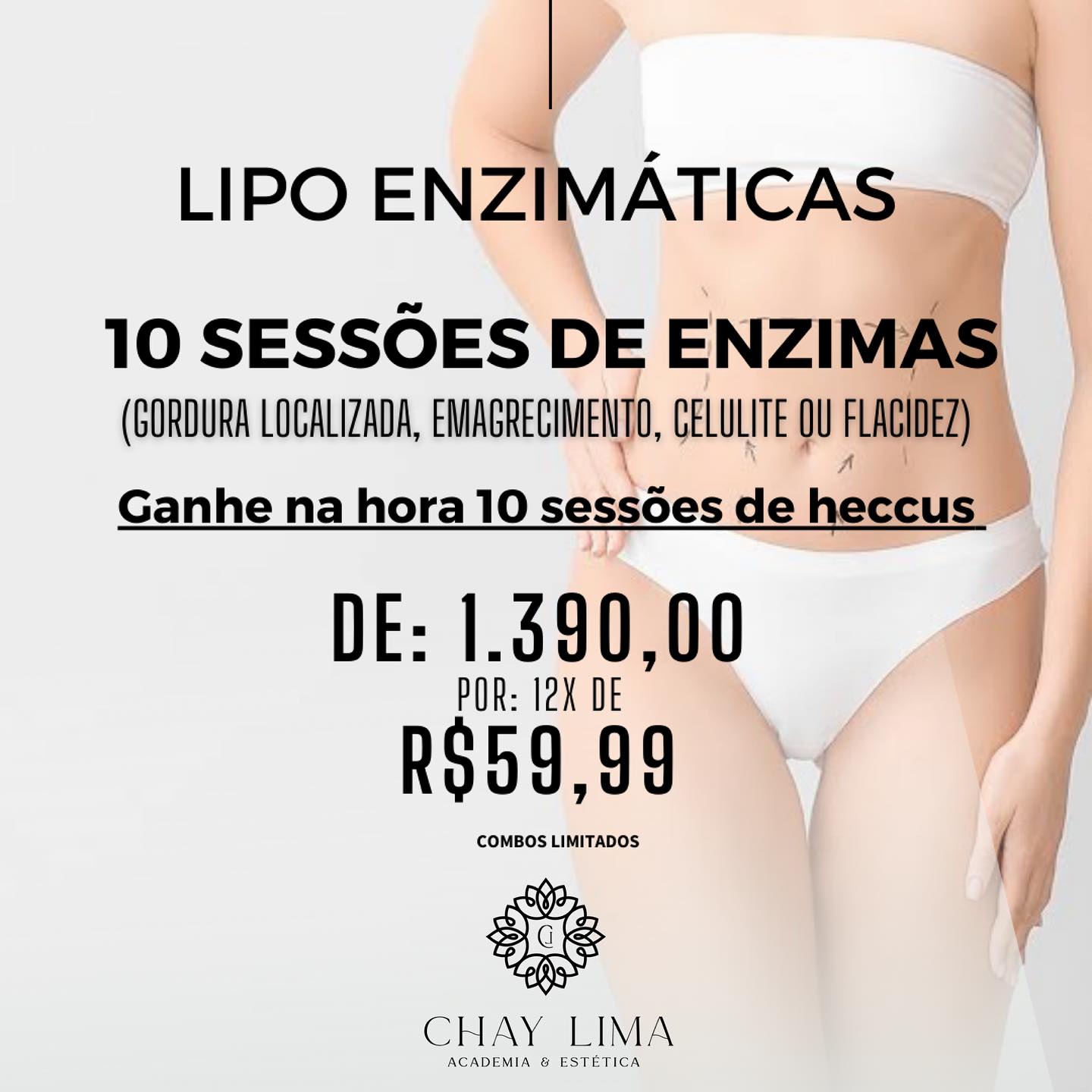 Chay Lima Facebook ad: Enzimas lipolíticas (GORDURA LOCALIZADA)