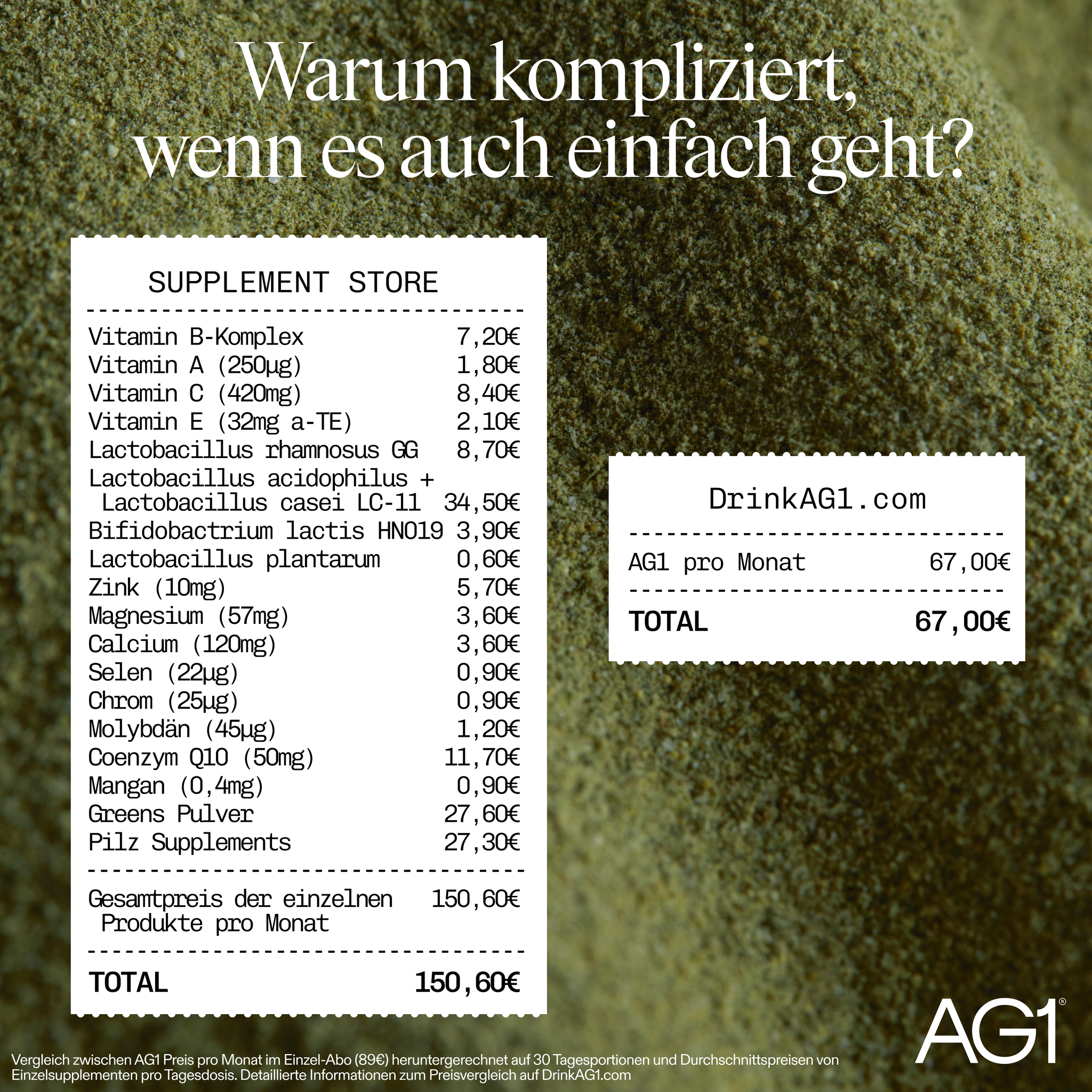 AG1 Deutschland Facebook ad