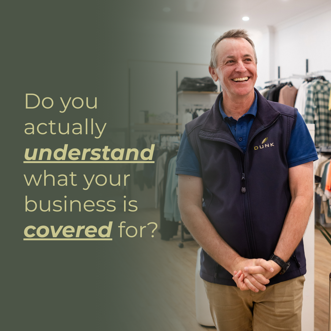 Dunk Insurance Facebook ad: Commercial insurance for Bathurst businesses
