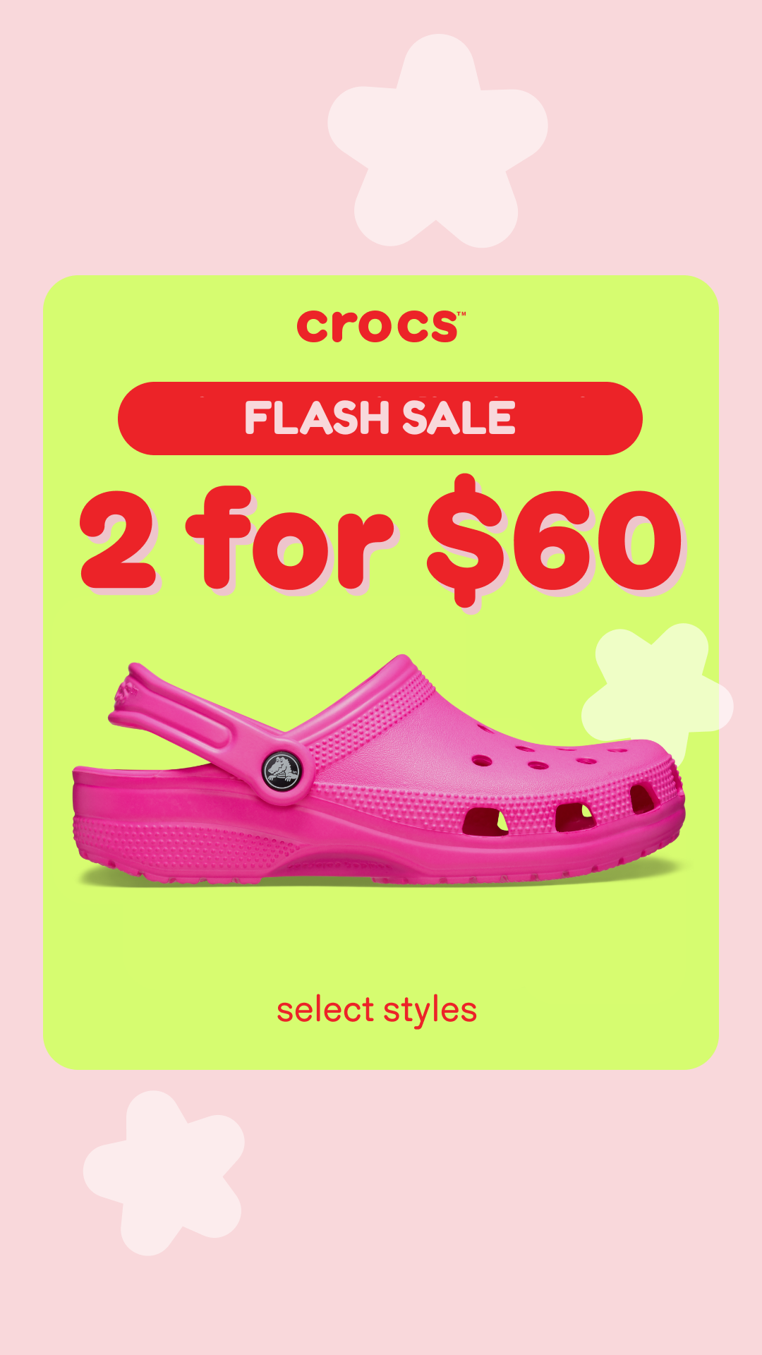 Crocs Facebook ad