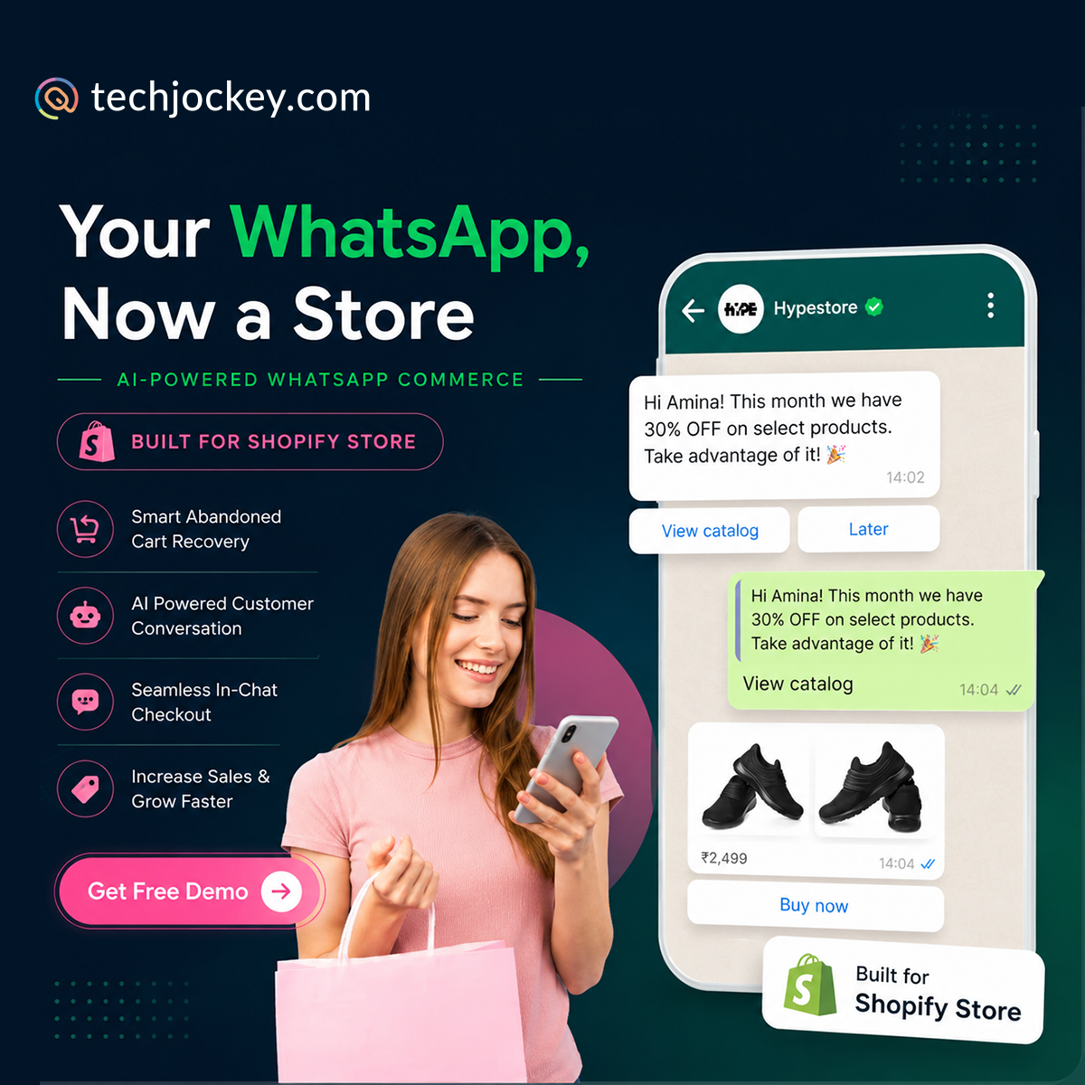 Techjockey Facebook ad