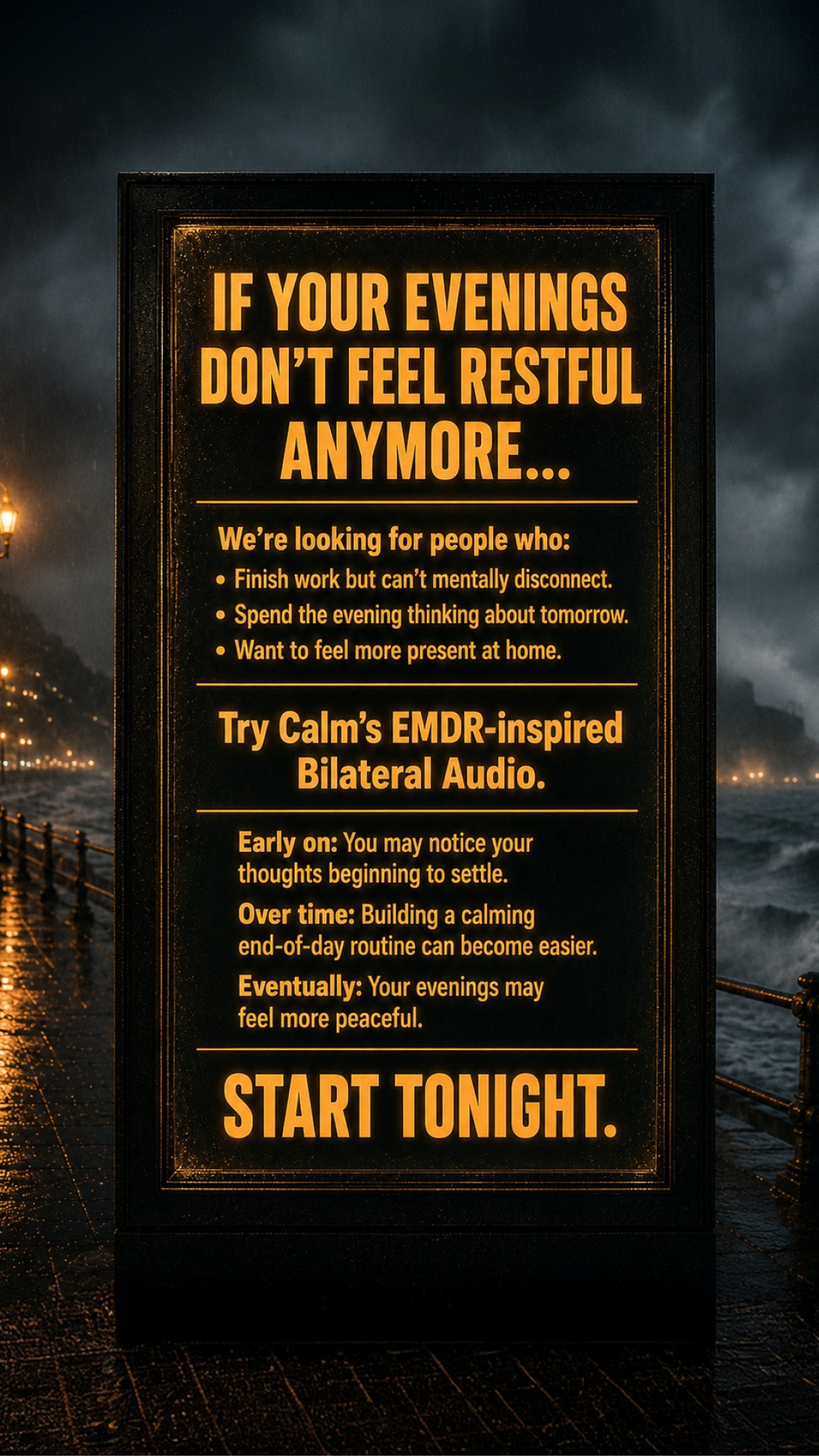 Calm Facebook ad