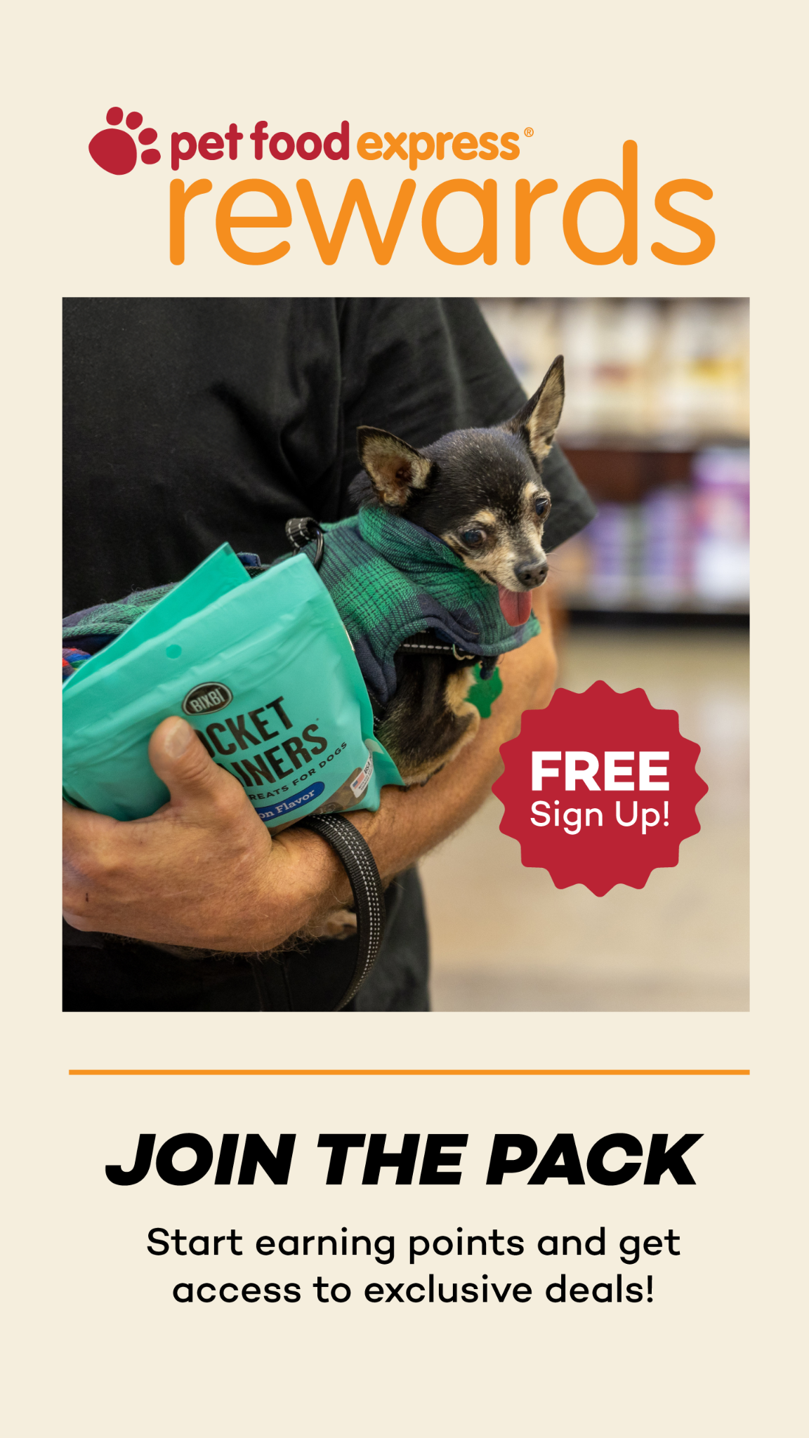 Pet Food Express Facebook ad