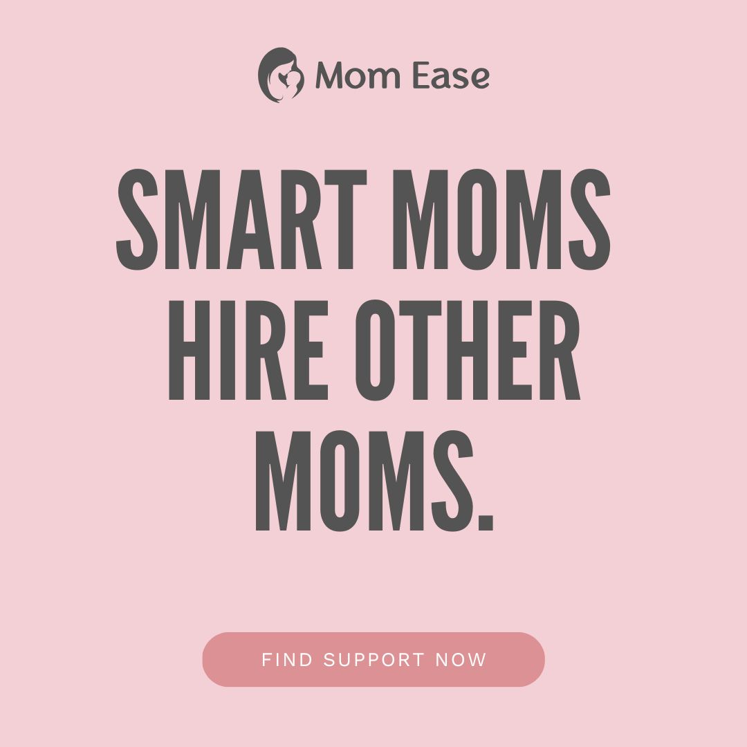 Mom Ease Facebook ad: Childcare by Someone Who Gets It