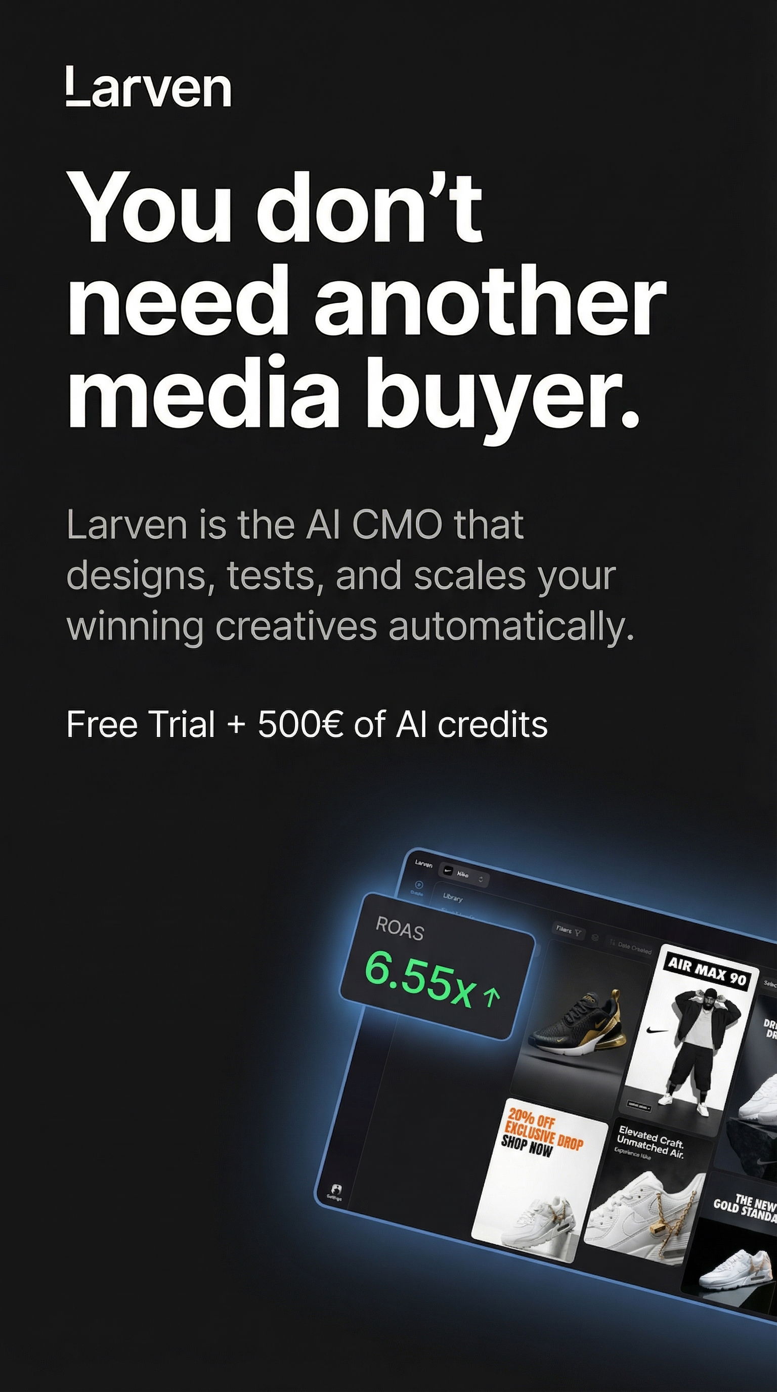 Larven AI Facebook ad
