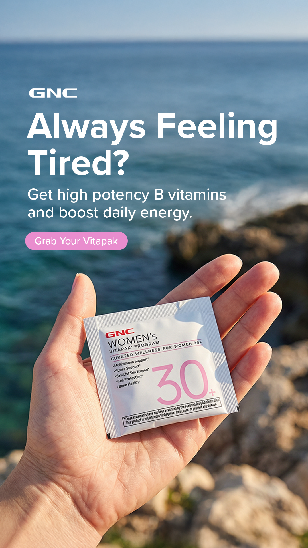 GNC Live Well Facebook ad