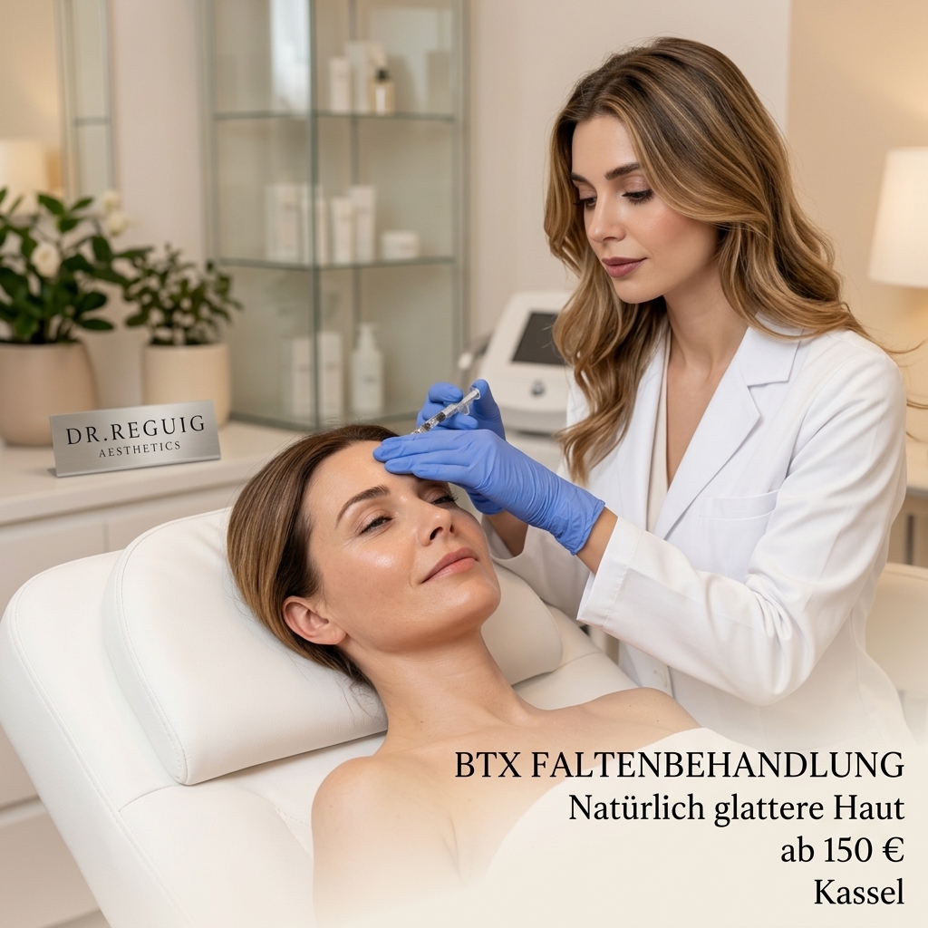 Dr. Reguig Aesthetics Facebook ad: EXKLUSIV IN KASSEL: BTX FALTENBEHANDLUNG