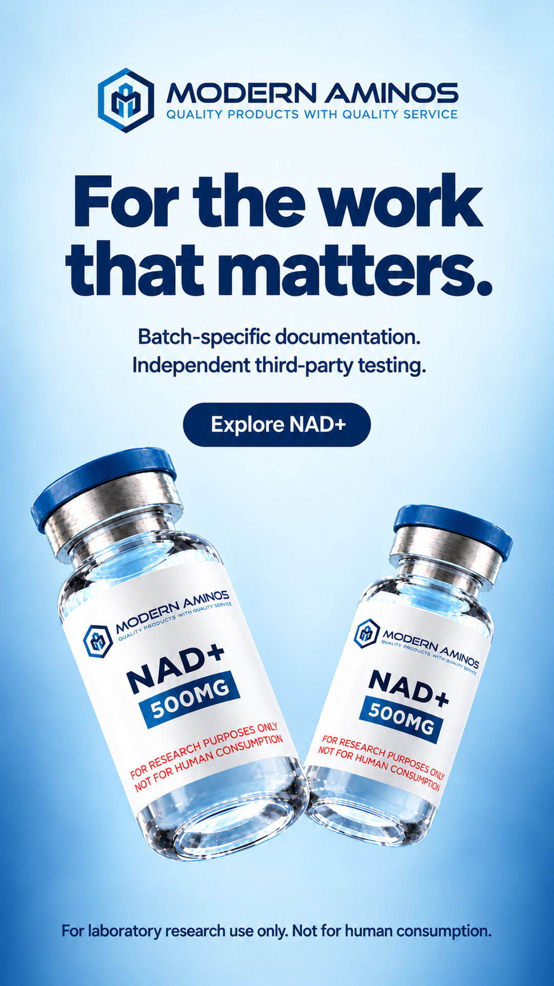 Modern Aminos Facebook ad