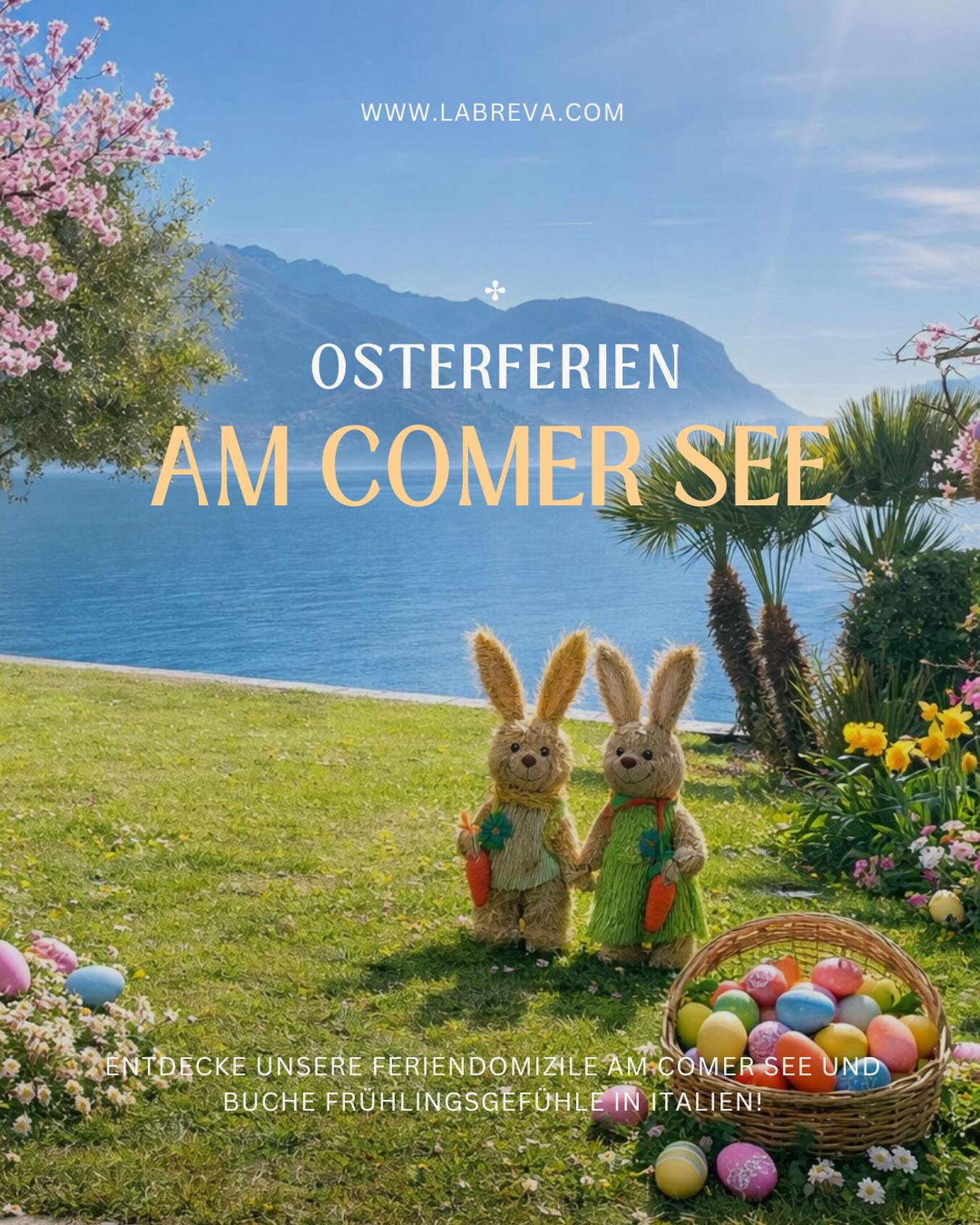 Comer See Urlaubsideen von La Breva Facebook ad: Frühlingszauber am Comer See