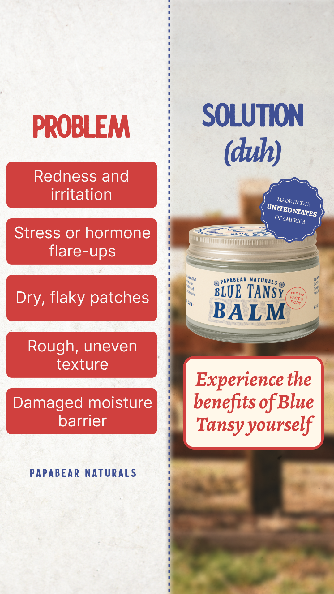 Papabear Naturals Facebook ad