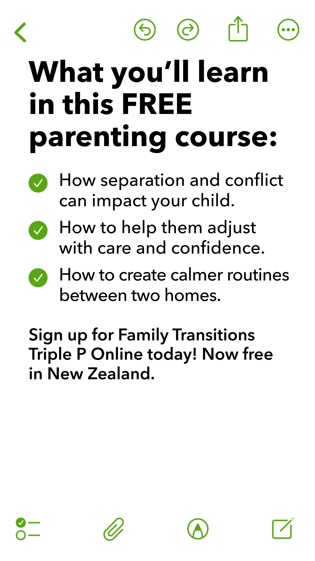 Triple P - Positive Parenting Program Facebook ad