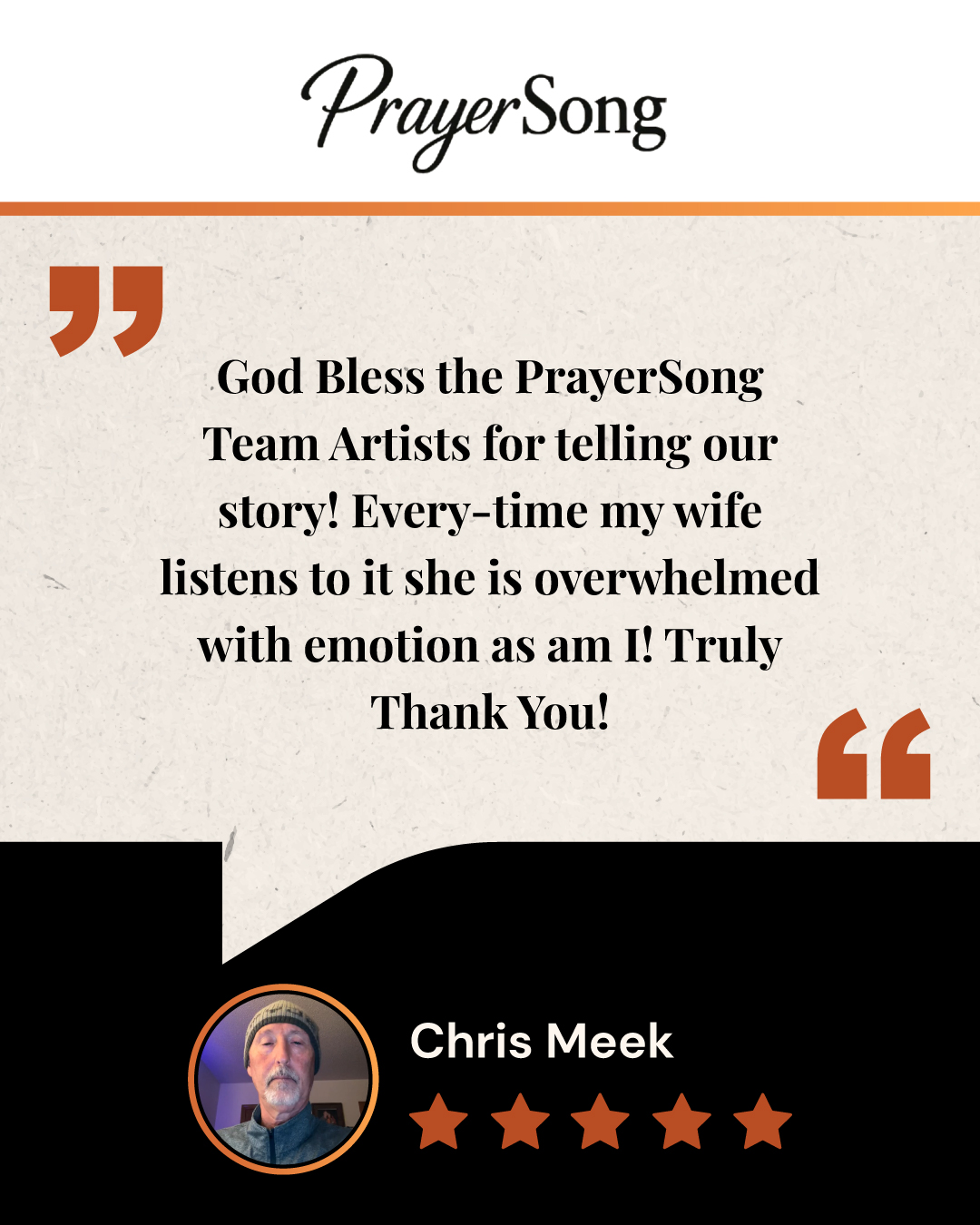 PrayerSong Facebook ad