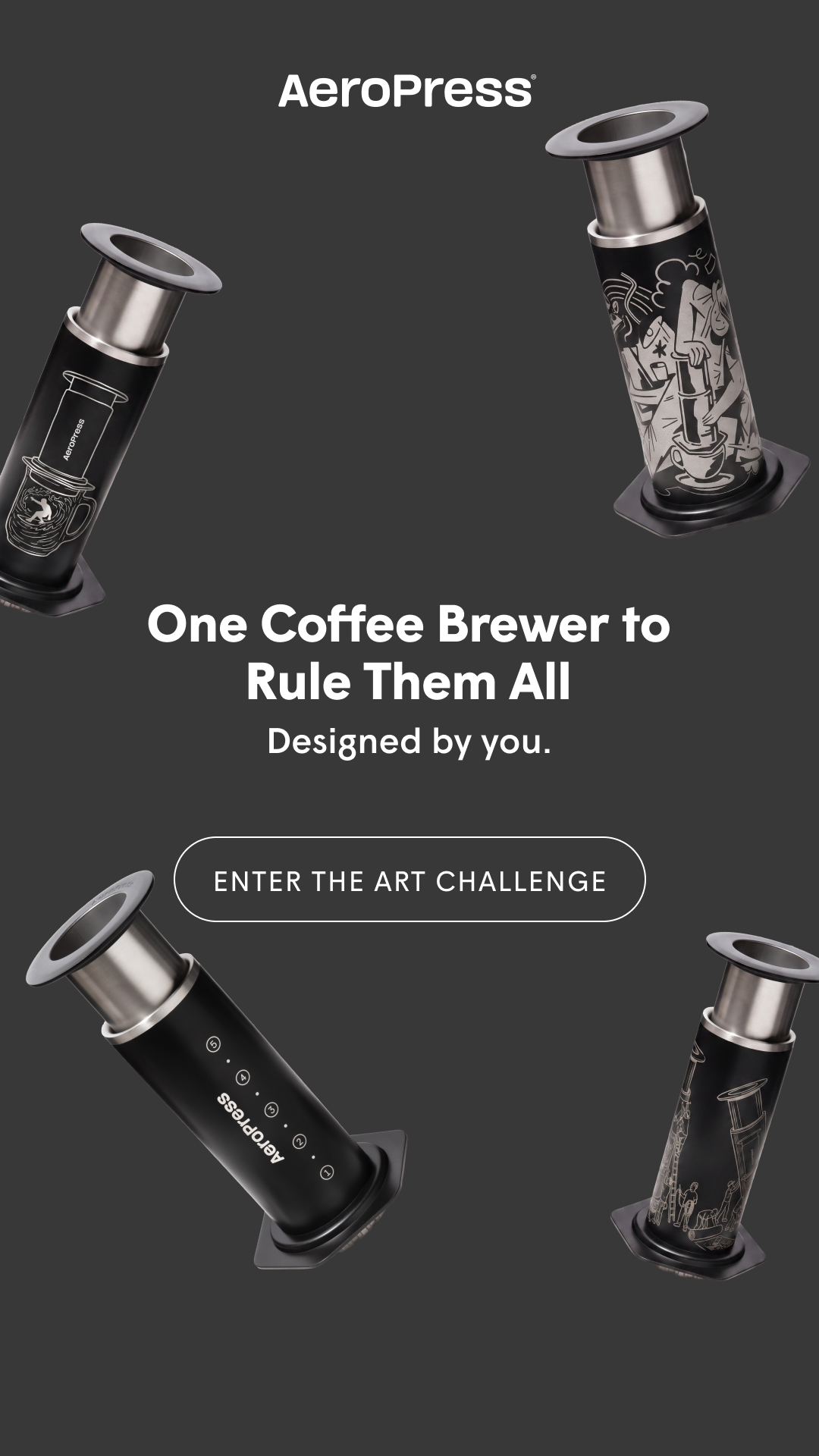 AeroPress Facebook ad