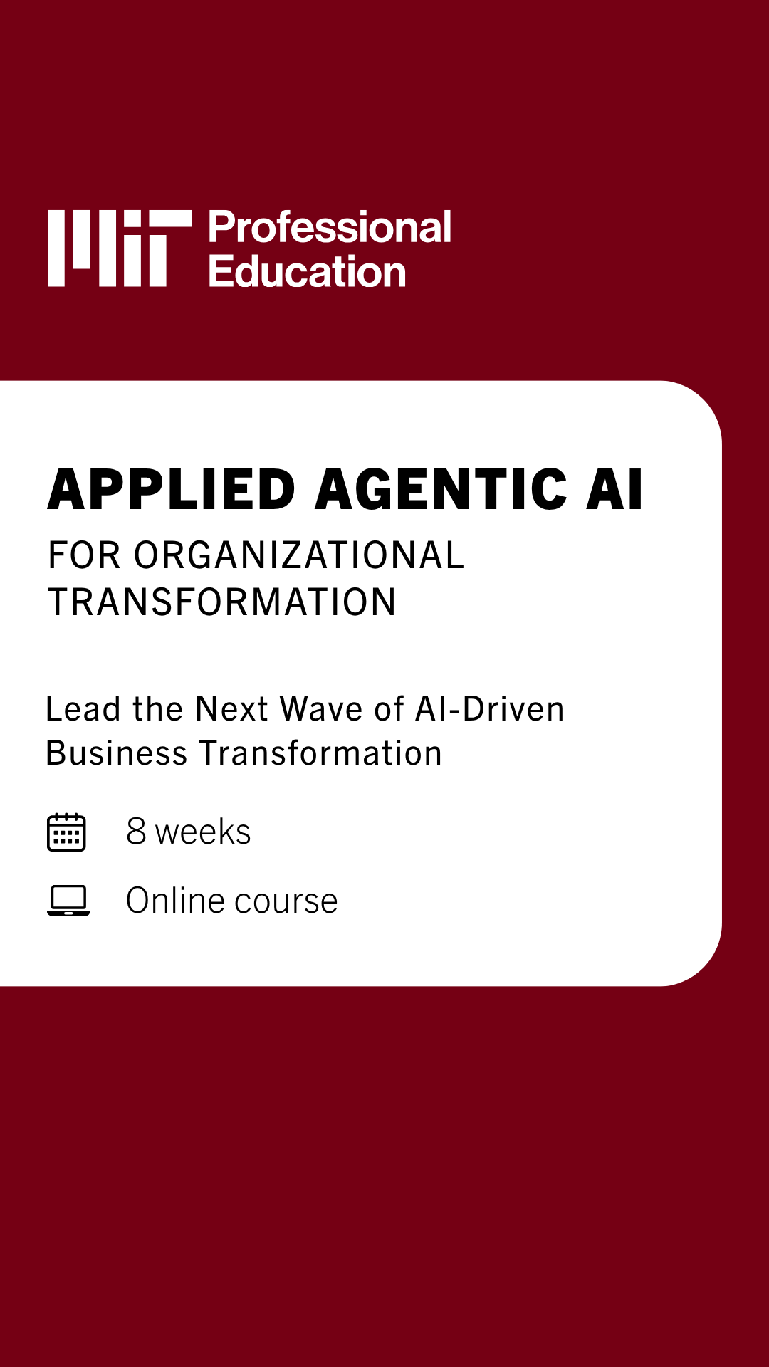 MIT Professional Education Facebook ad