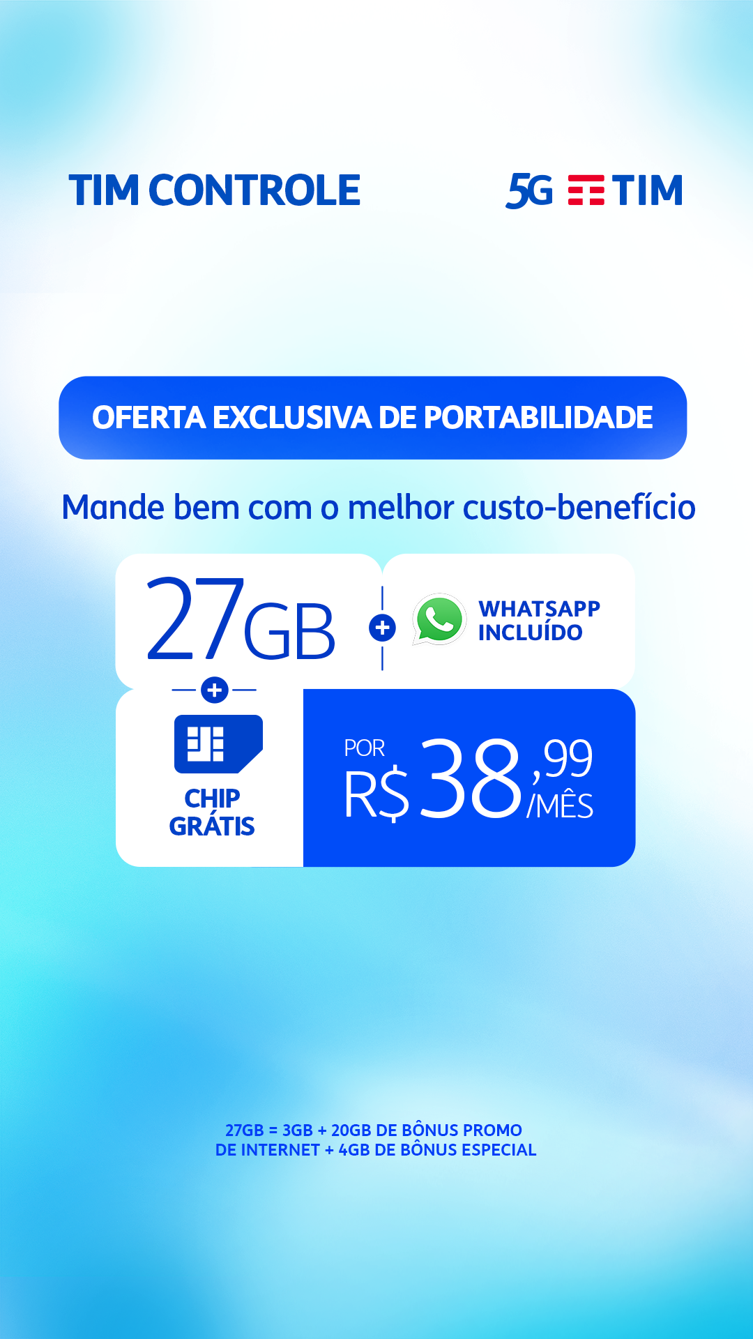 TIM Brasil Facebook ad from May 21, 2026