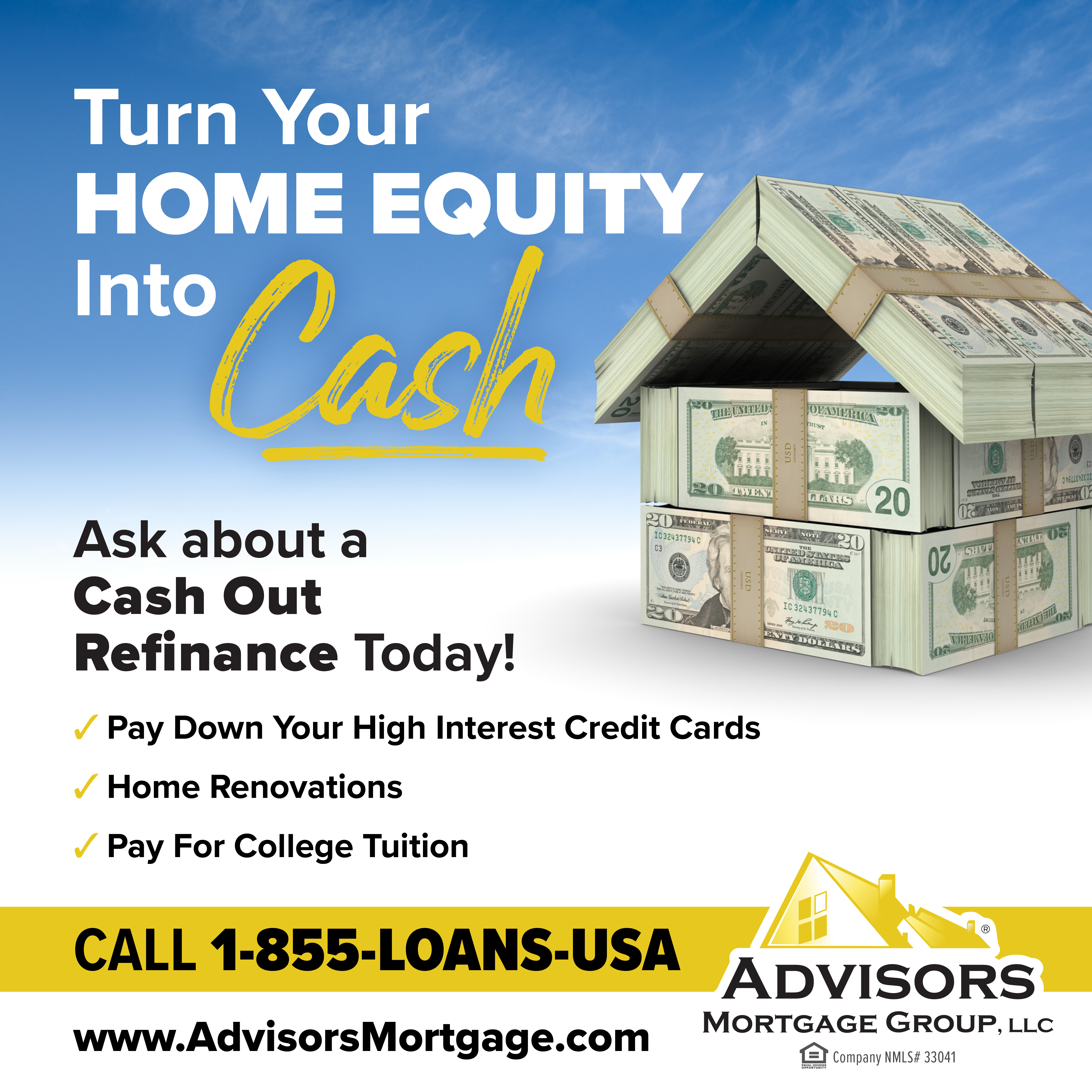 Advisors Mortgage Group Facebook ad