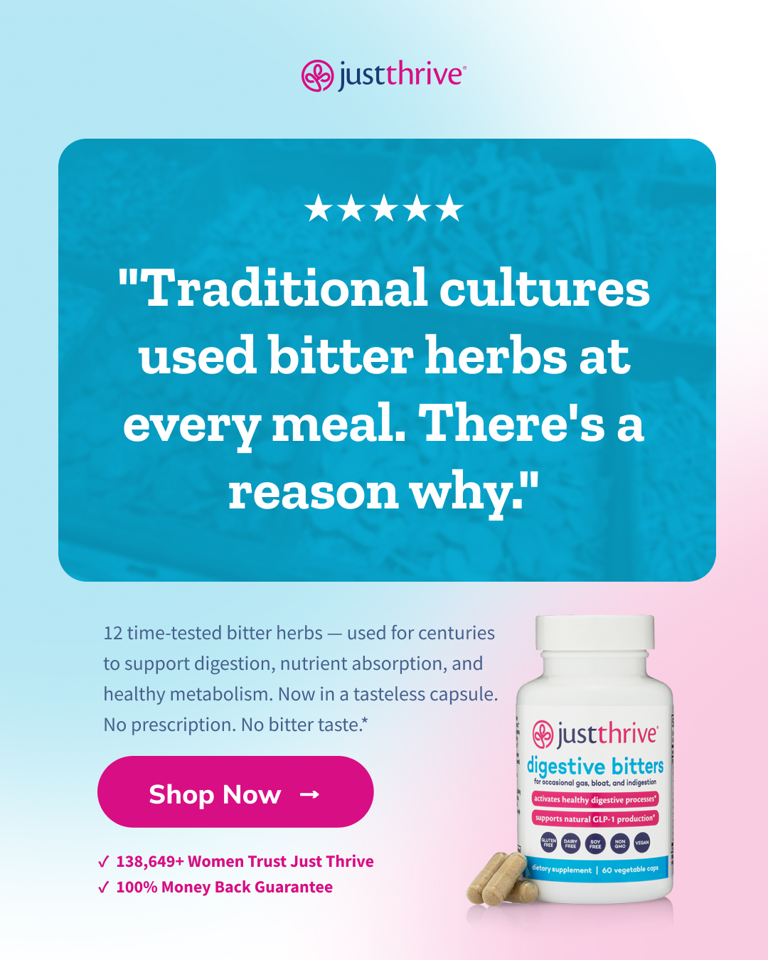 Just Thrive Facebook ad