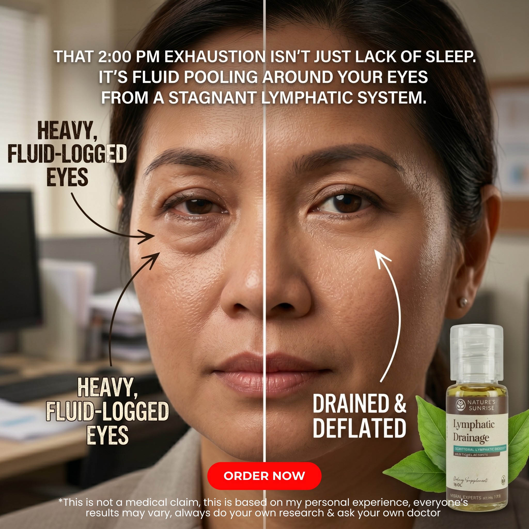 Nature's Sunrise Lymphatic Drainage Facebook ad