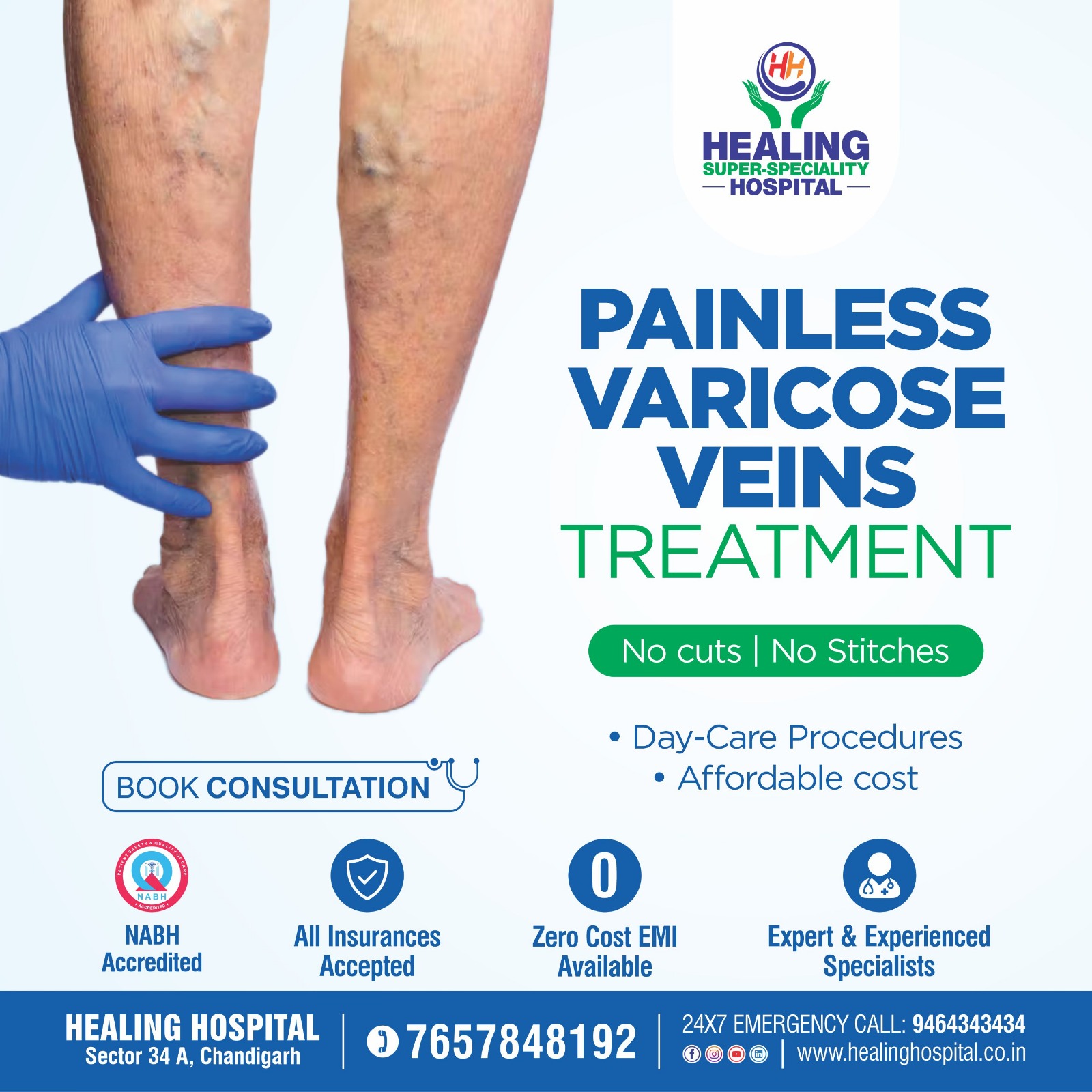 Healing Hospital Chandigarh Facebook ad