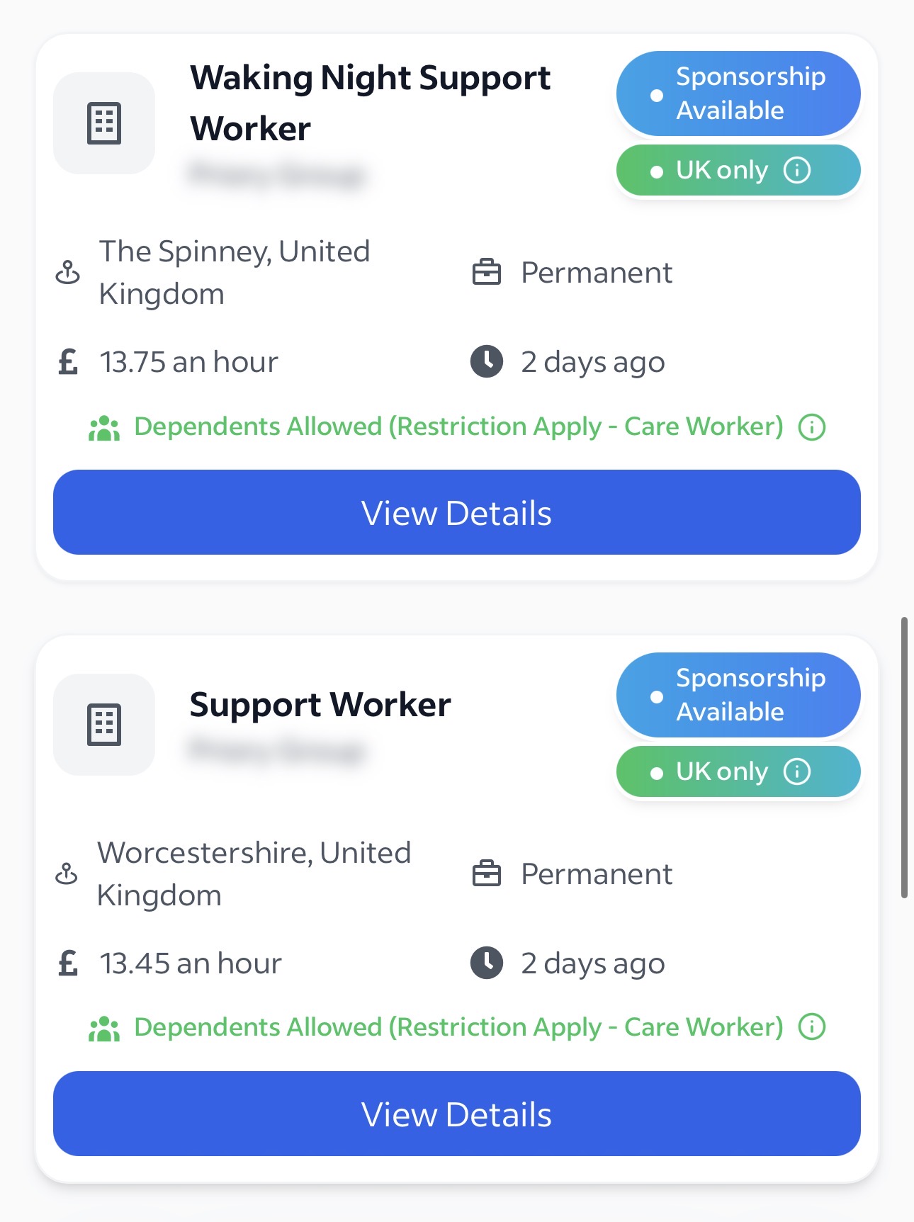Jobvisahunt Facebook ad: Find Visa Sponsorship Jobs!