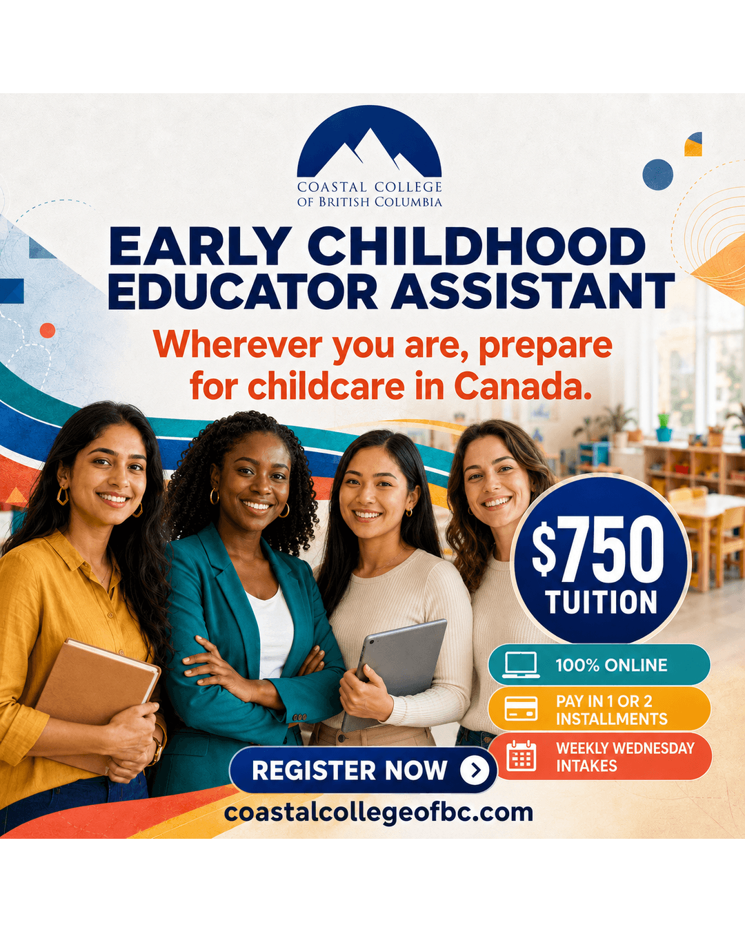 Coastal College of British Columbia Facebook ad