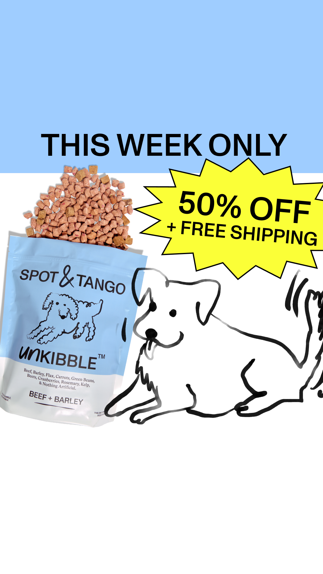 Spot and Tango Facebook ad