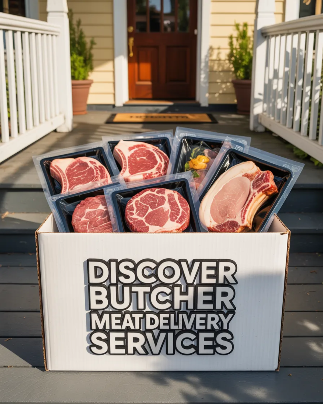Service Savvy Facebook ad: Looking for Better Meat Delivery? See Top Butcher Services