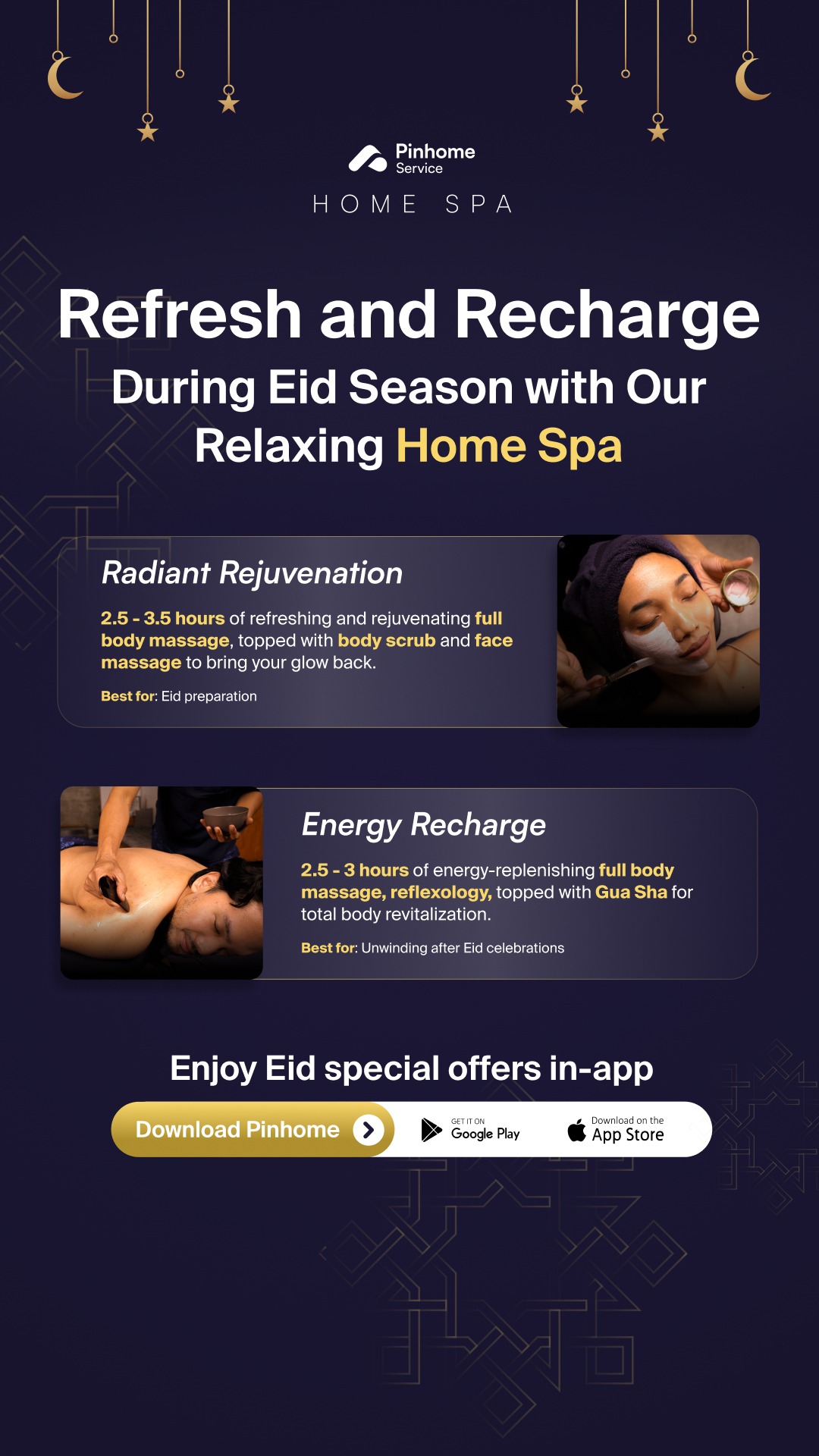 Pinhome Home Service Facebook ad from Oct 14, 2025
