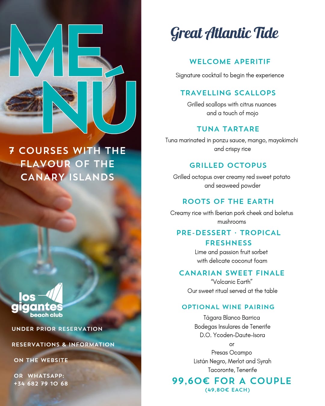 Los Gigantes beach club Facebook ad: A Dining Experience to Share