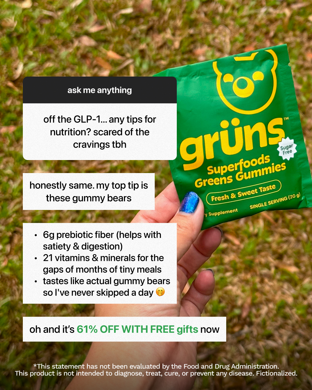 Grüns Facebook ad