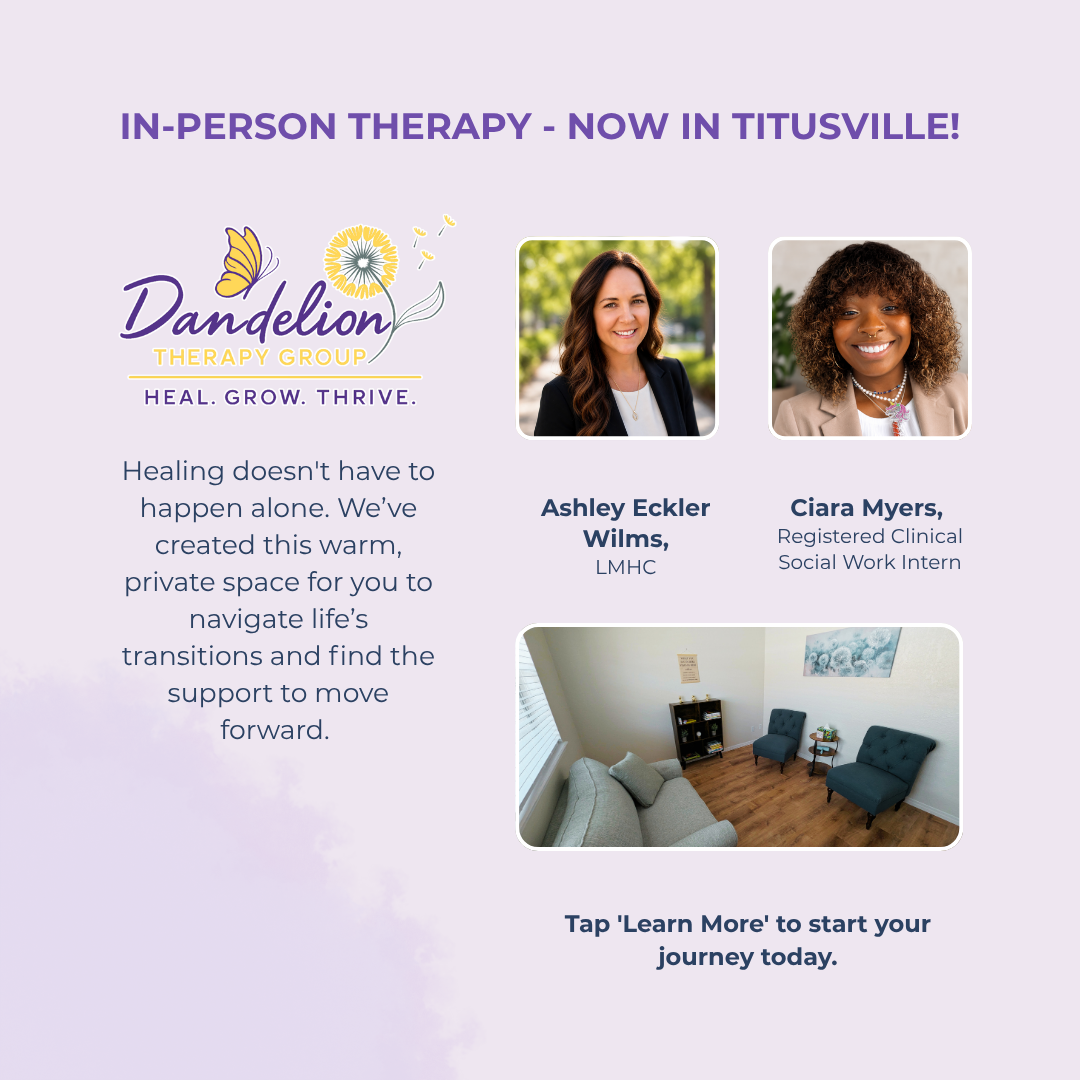 Dandelion Therapy Group Facebook ad