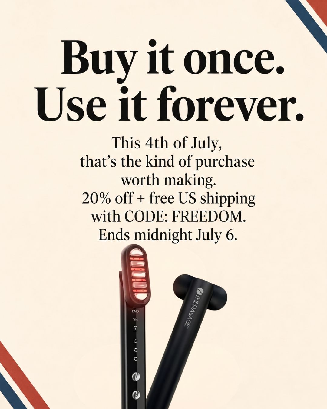 Therasage Facebook ad