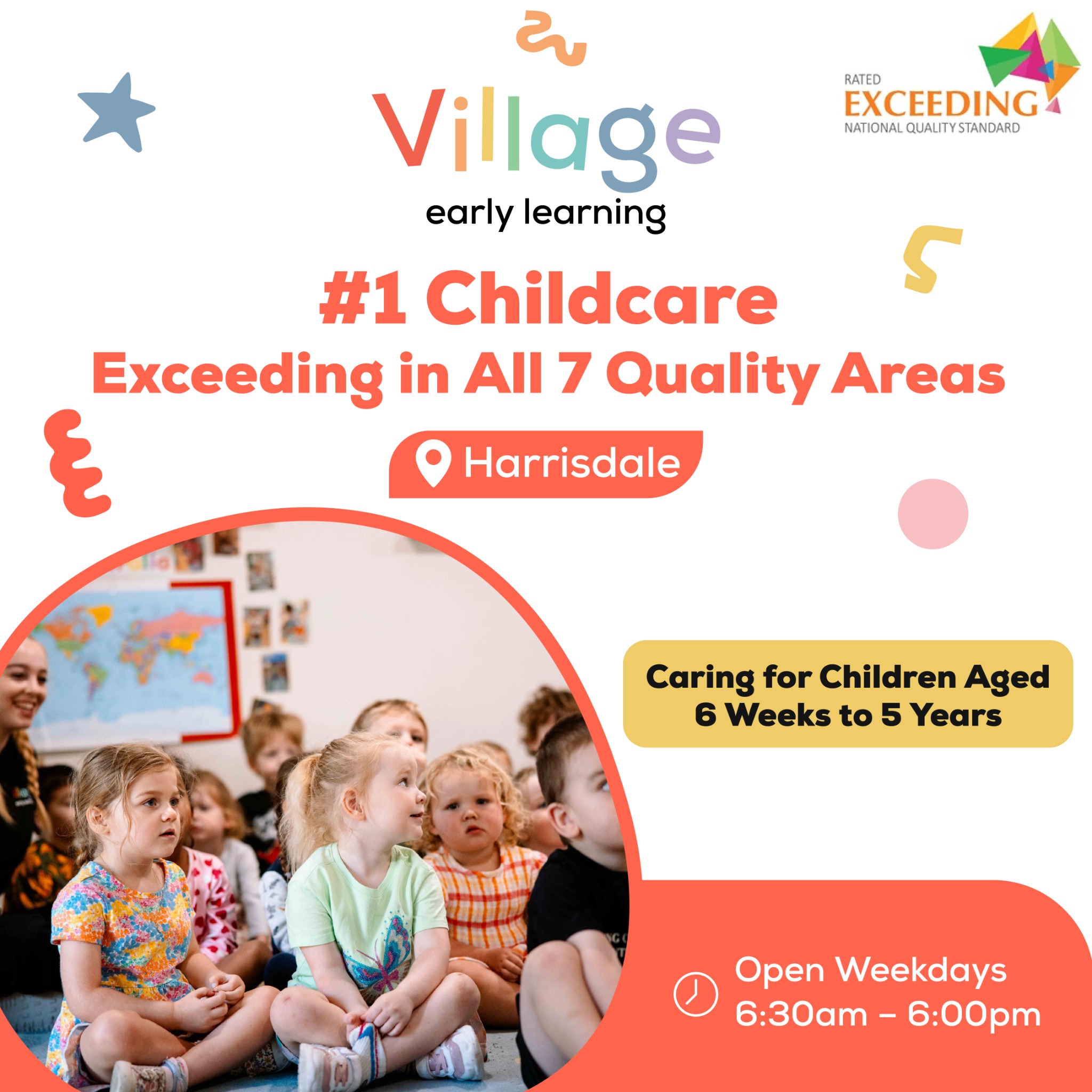 Village Early Learning Facebook ad: Secure your spot for 2026 today!