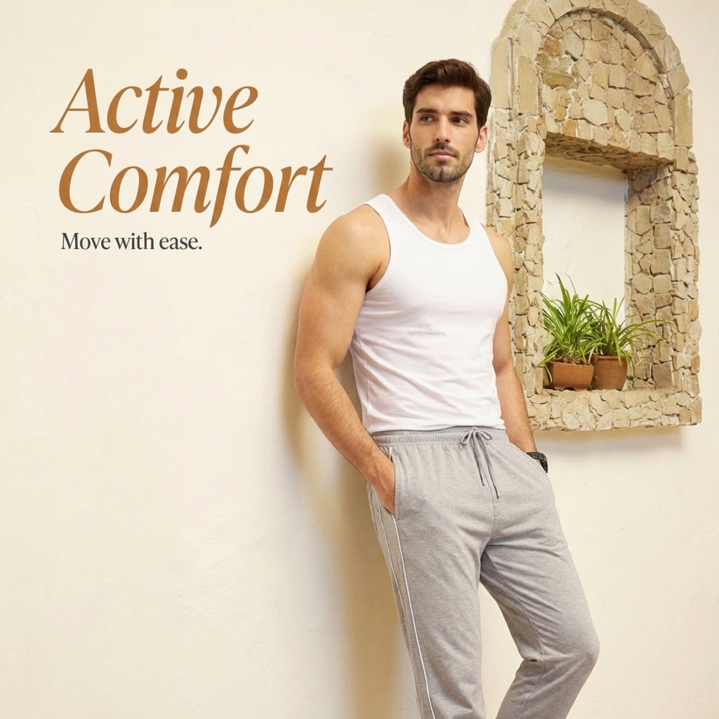 Prosperity Facebook ad: Buy Light Grey Cotton Lower for Men!