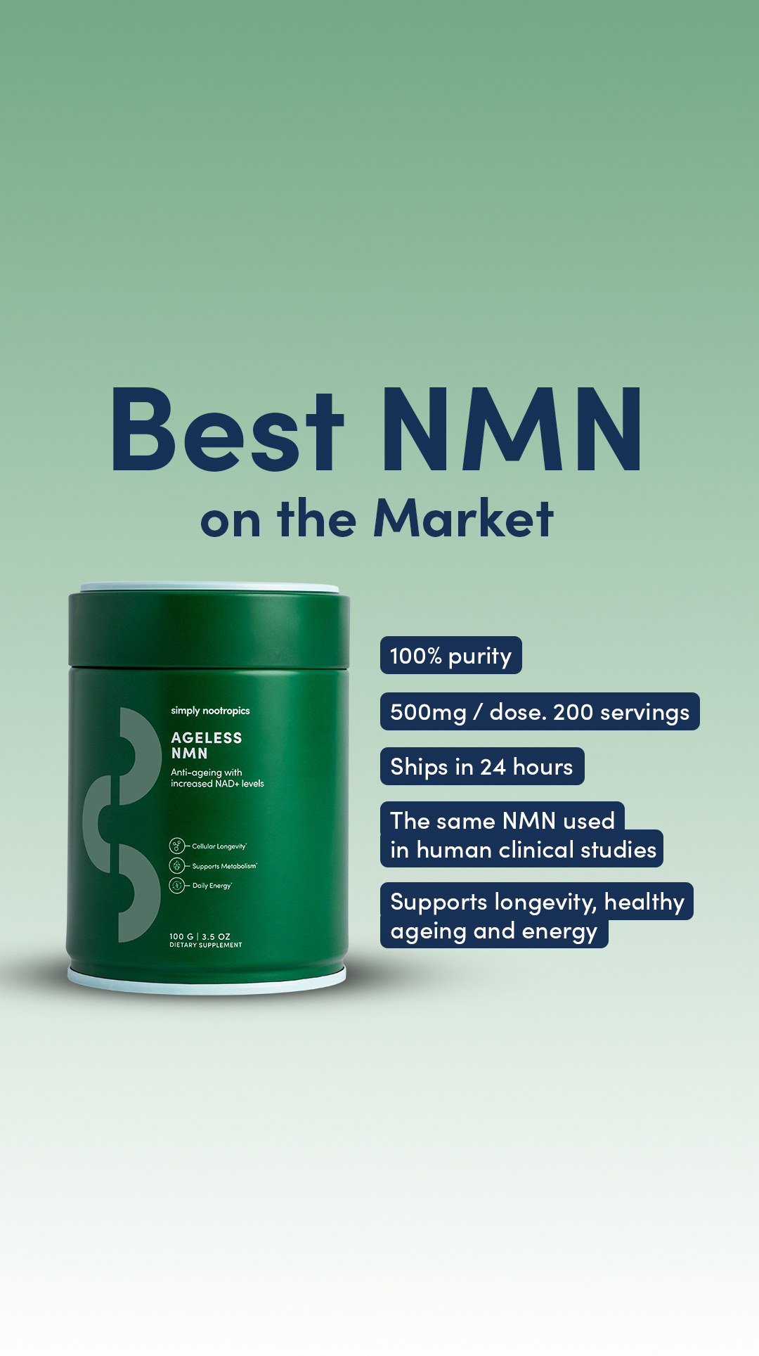 Simply Nootropics Facebook ad