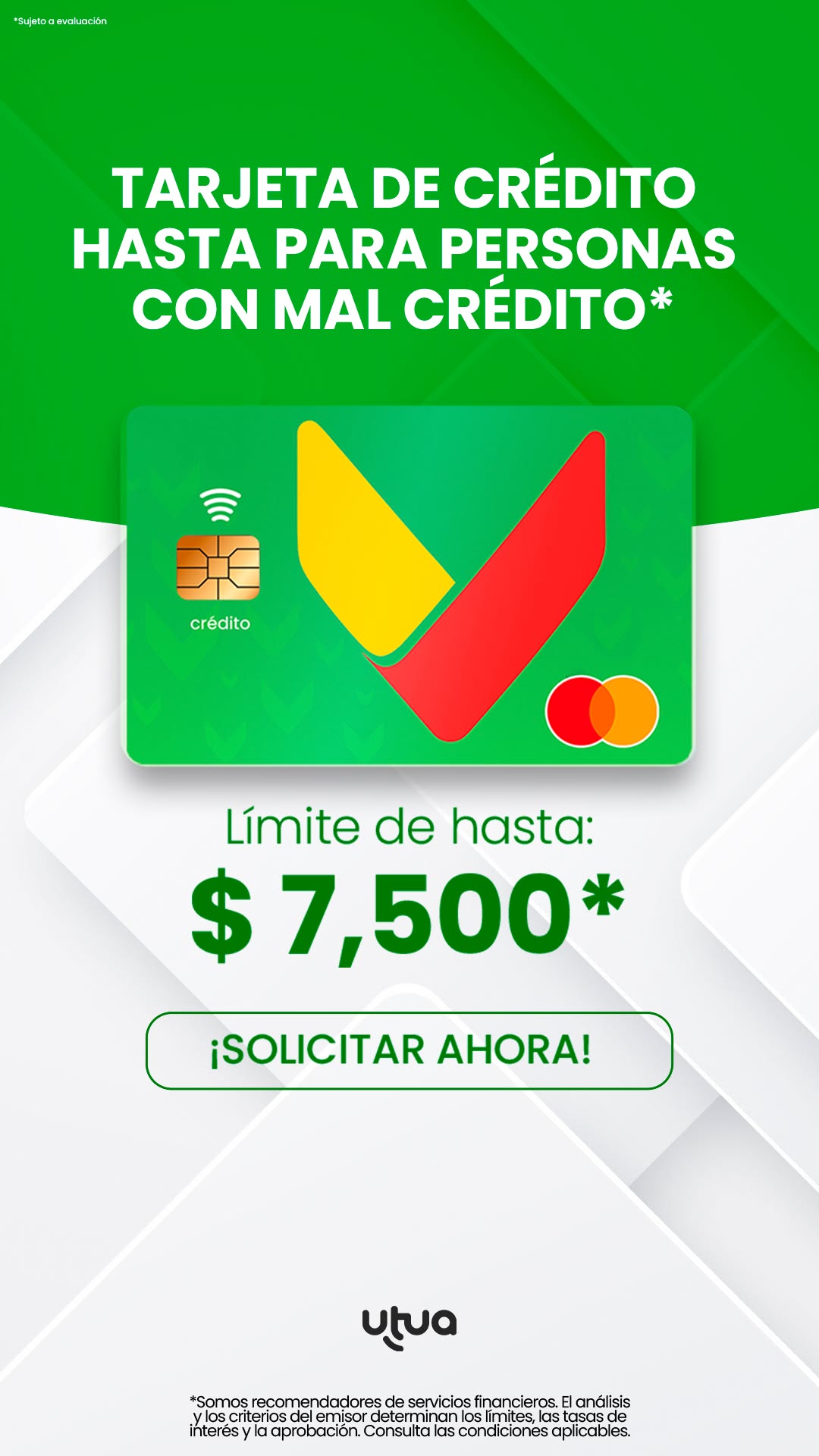 Utua Tarjetas México Facebook ad