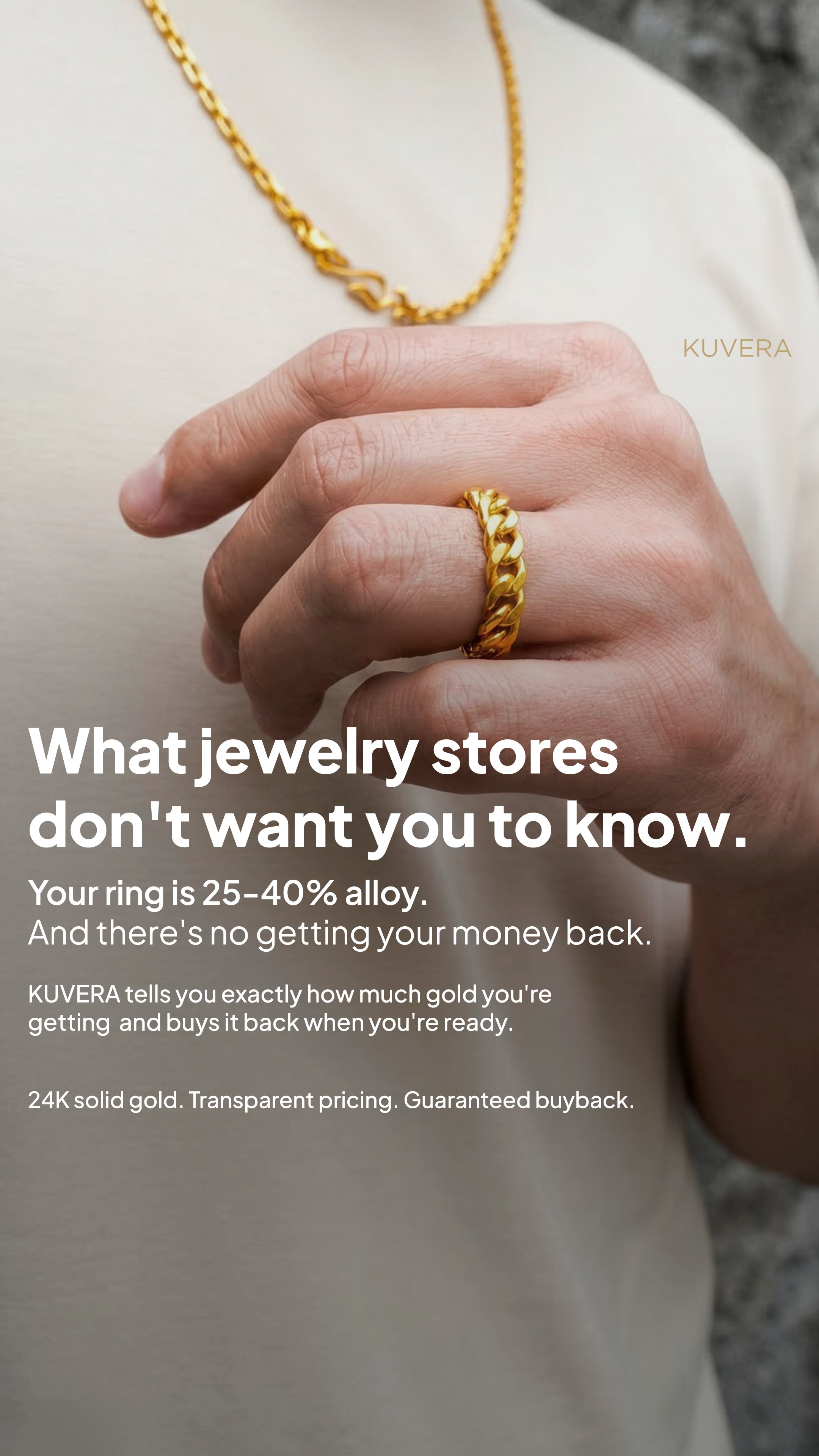 Kuvera Jewelry Facebook ad