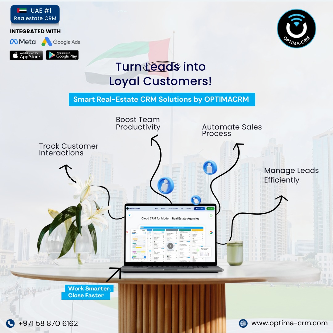 Optima CRM Middle East Facebook ad: Get Your Free Demo Now!