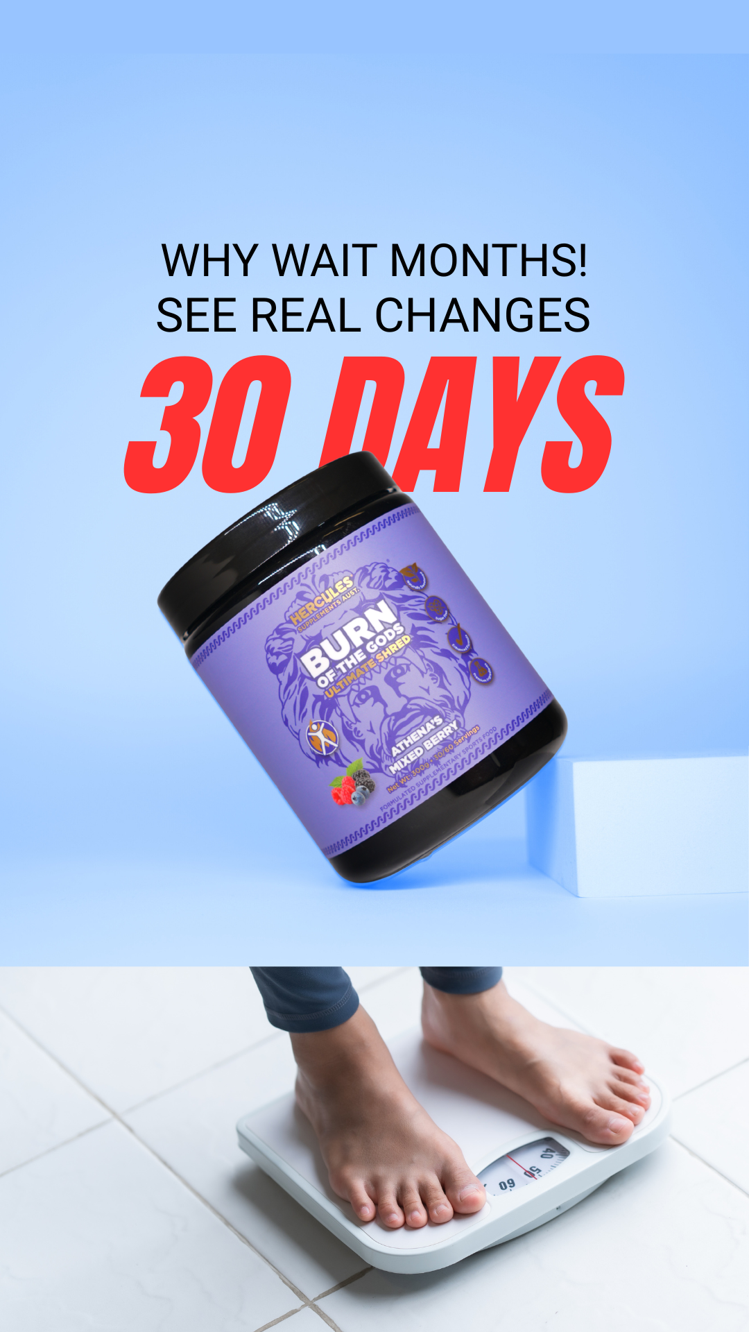 Hercules Supplements Aust Facebook ad
