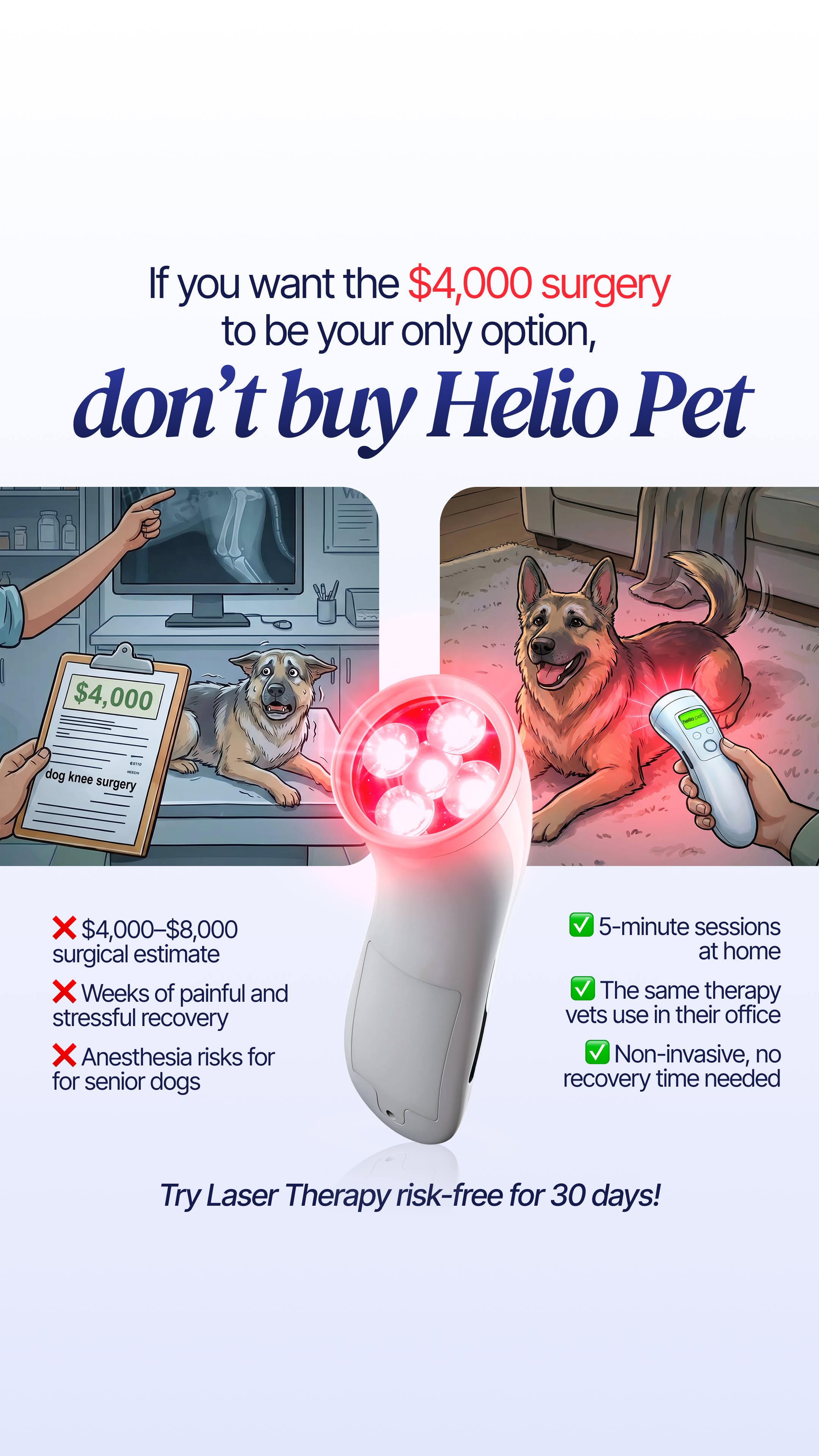 Helio Pet Facebook ad