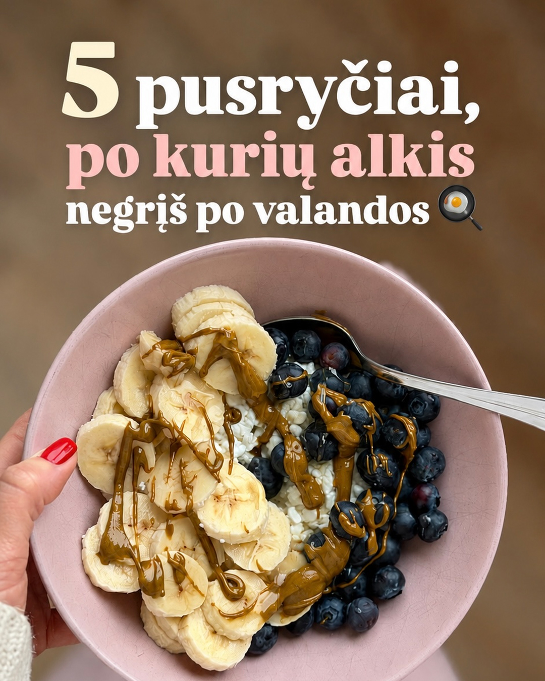 Mili Nuts Facebook ad: Pusryčiai, po kurių jau po valandos vėl norisi…