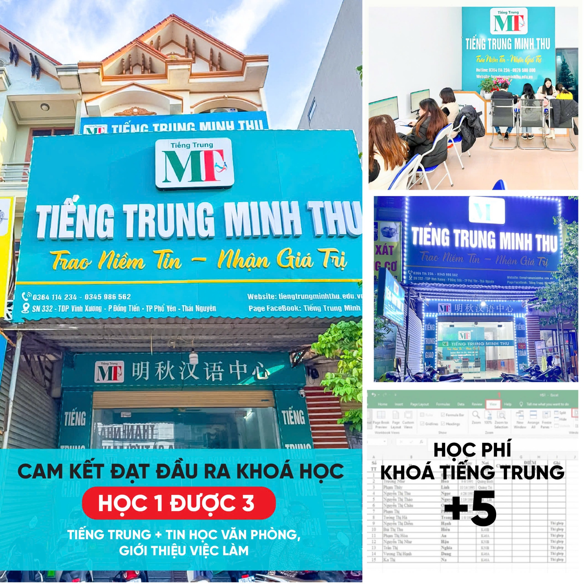 Tiếng Trung Minh Thu Phổ Yên Facebook ad: TƯ VẤN KHÓA HỌC