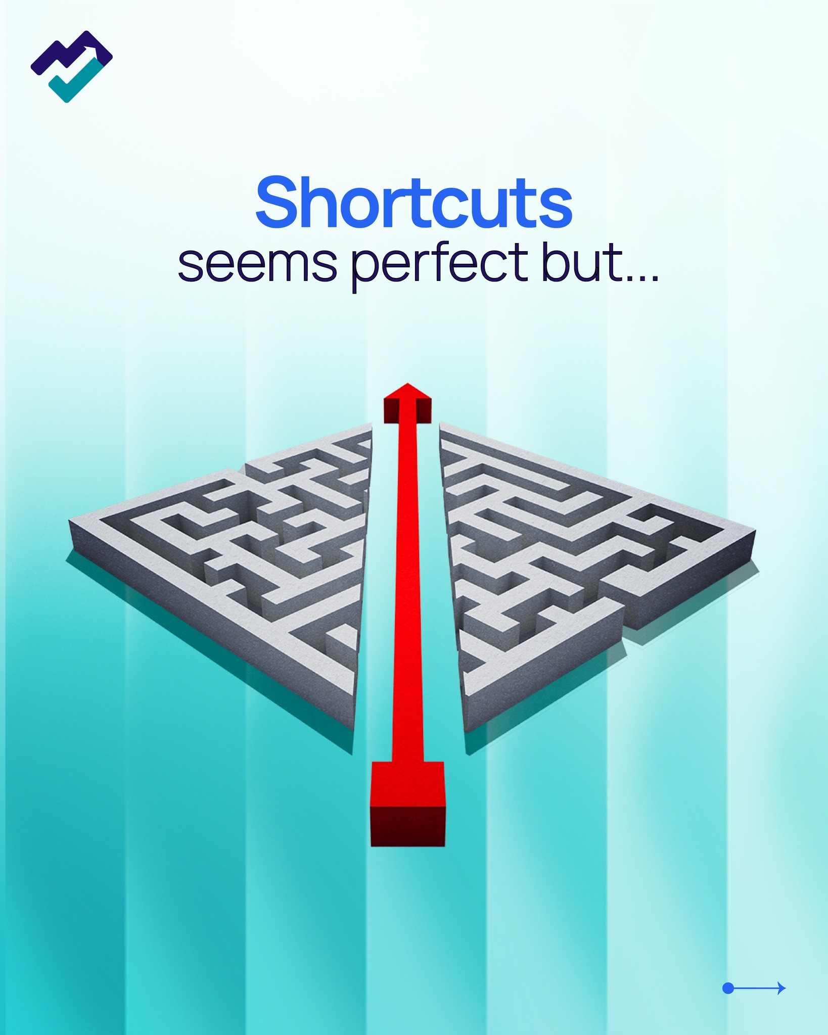 Miracle Cloud ERP Facebook ad: Shortcuts look perfect at first…but they create gaps.