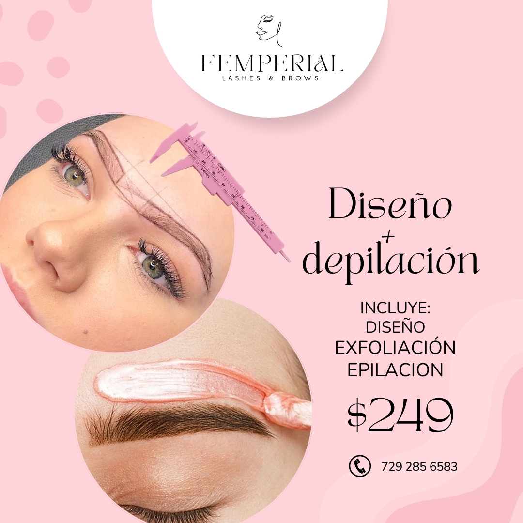 Femperial lashes & brows Facebook ad: ¡𝗗𝗲𝘀𝗽𝗶𝗲𝗿𝘁𝗮 𝗹𝗮 𝗱𝗶𝗼𝘀𝗮 𝗾𝘂𝗲 𝗵𝗮𝘆 𝗲𝗻 𝘁𝗶!
